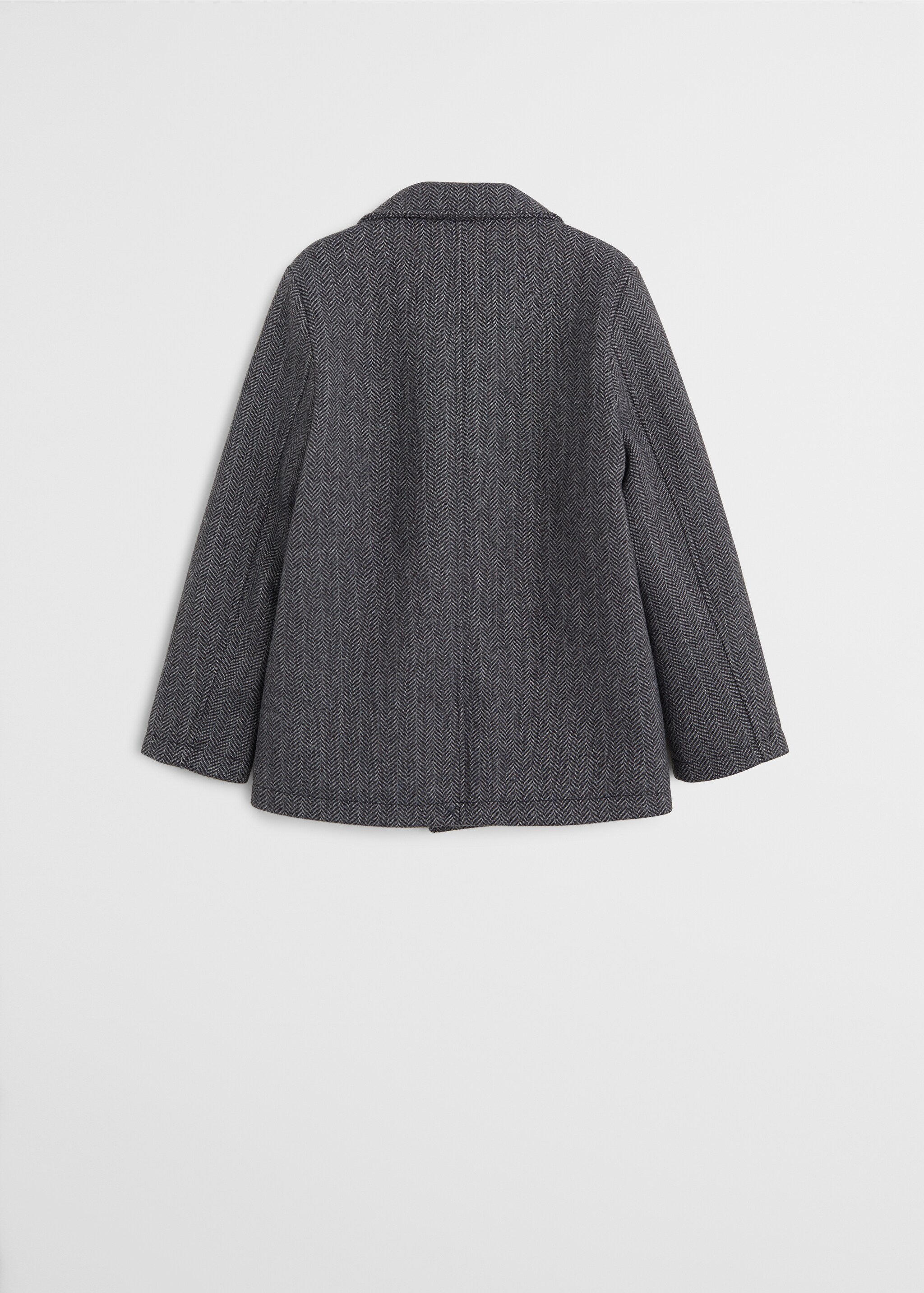 Herringbone flecked coat - Reverse of the article