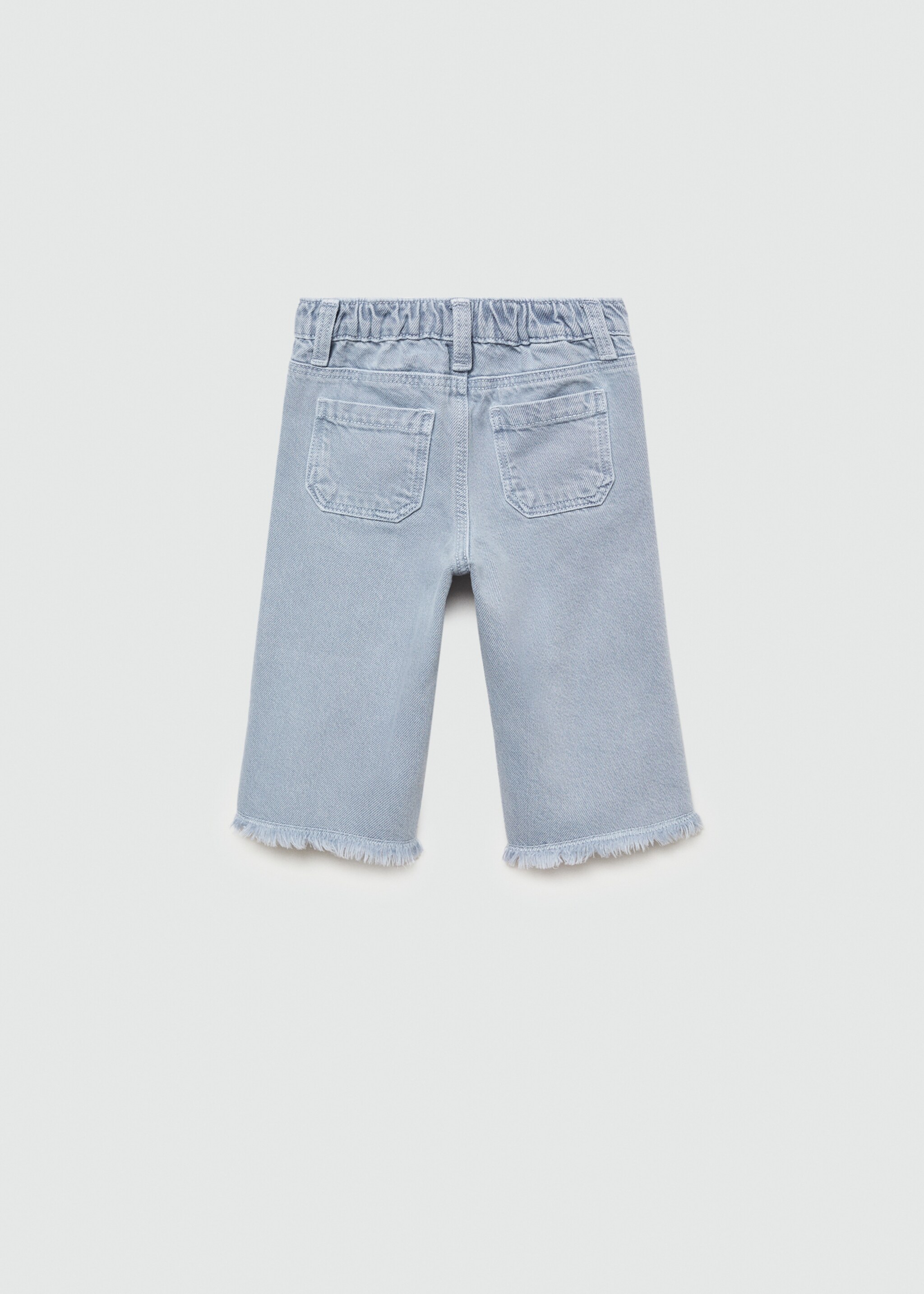 Jupe-culotte jean bas effiloché - Verso de l’article