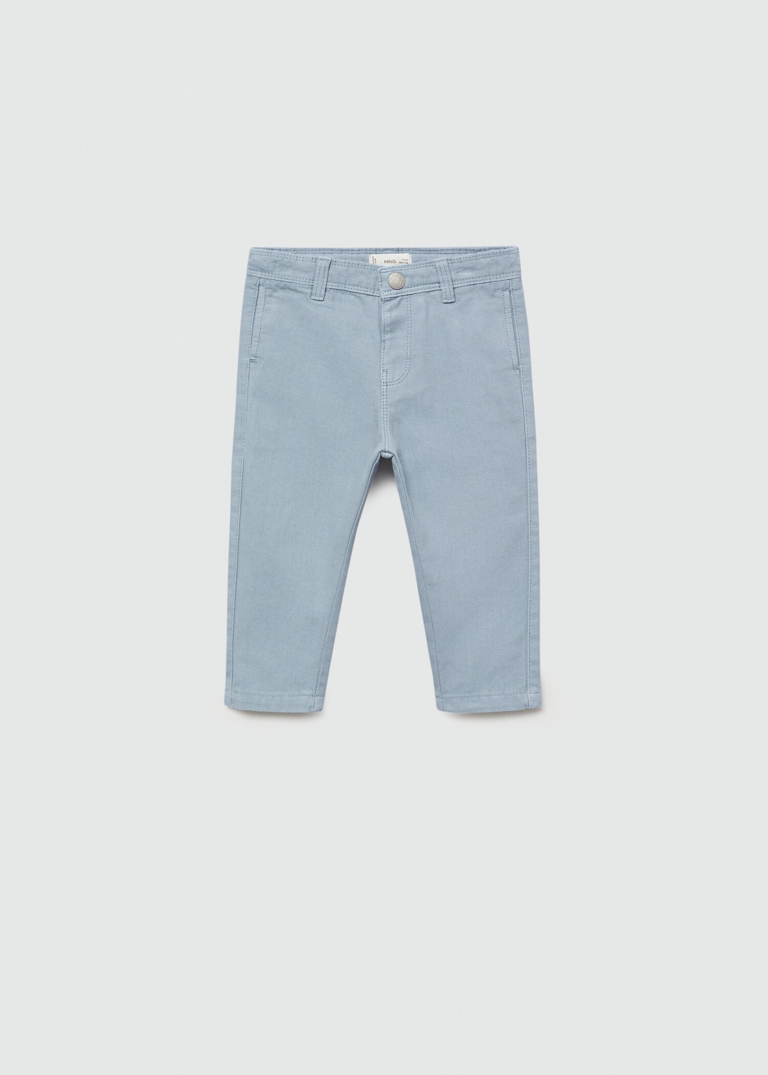 Straight-fit cotton pants - Article without model