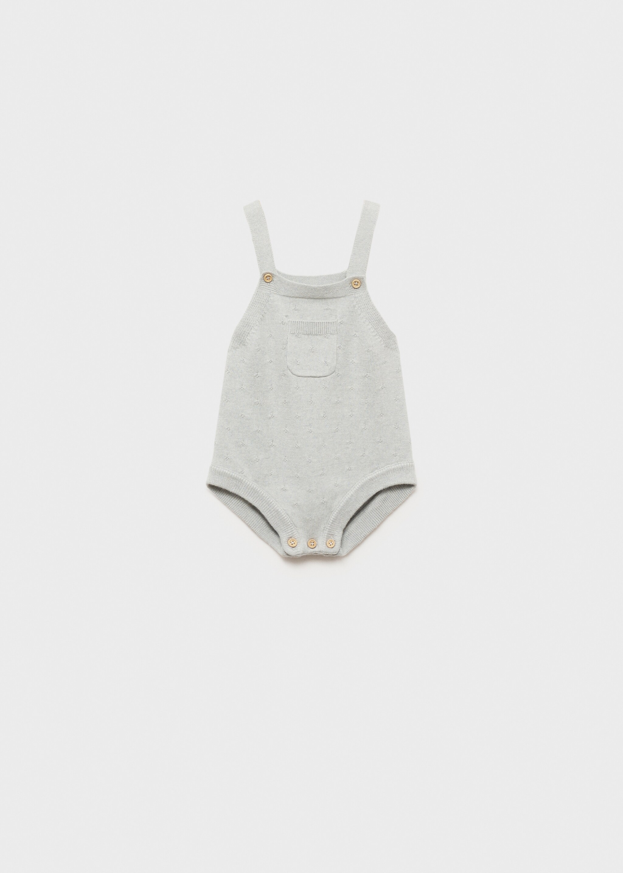 Pocket knitted one-piece suit - Article without model, Green. Ref: 77073669-00.