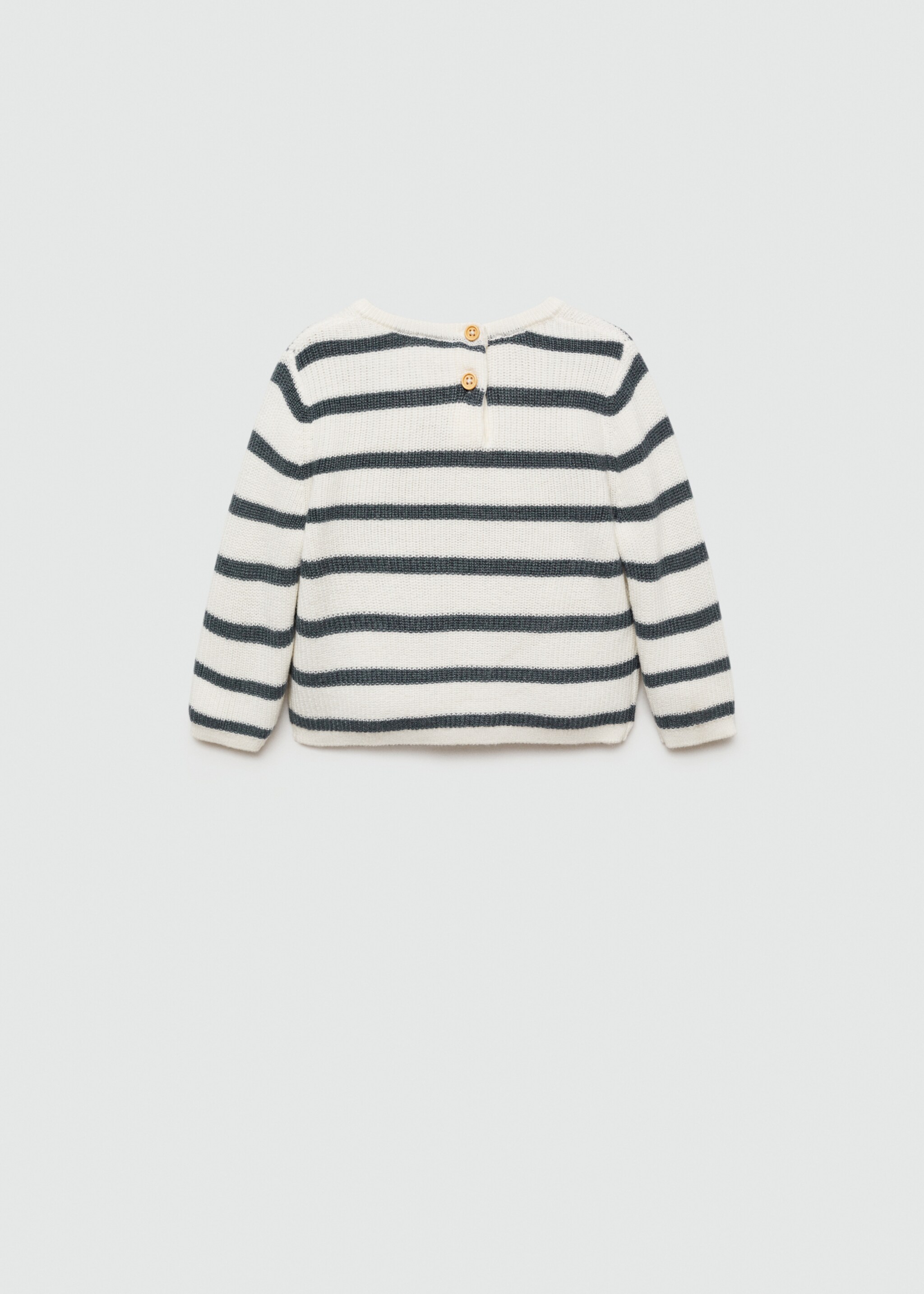 Knit striped sweater - Reverse of the article