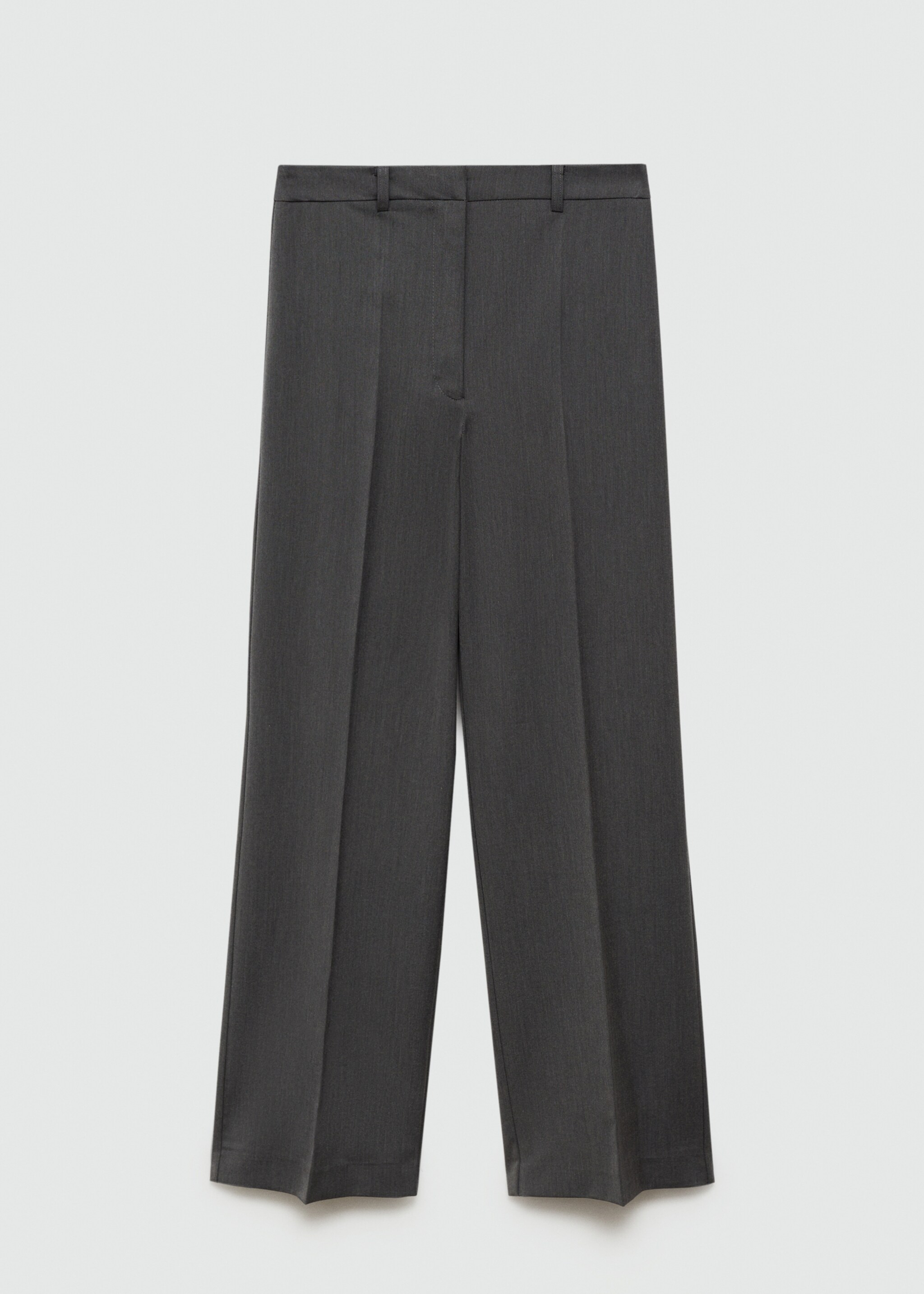 Straight-fit pleated trousers - Article without model
