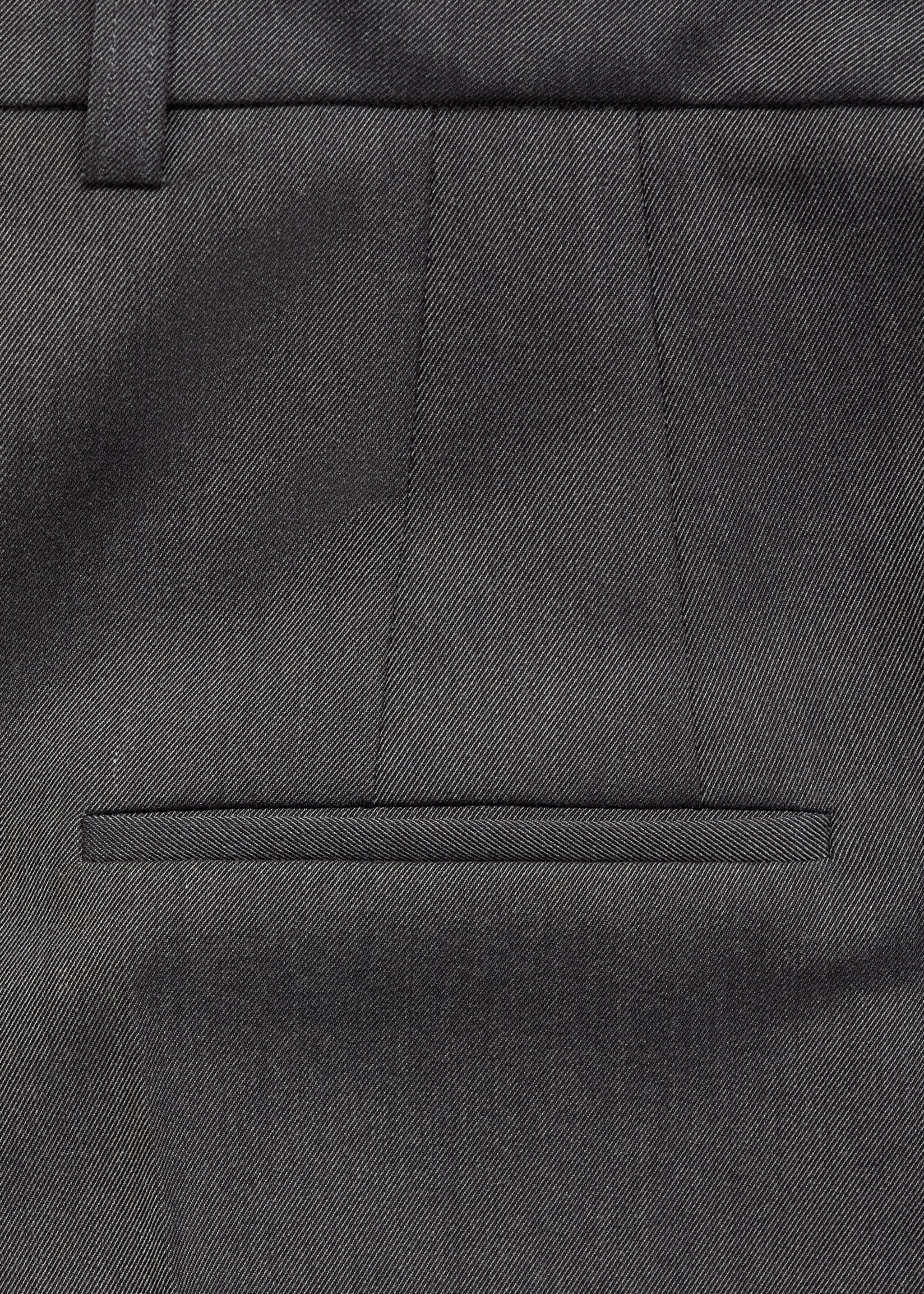 Straight-fit pleated trousers - Details of the article 0
