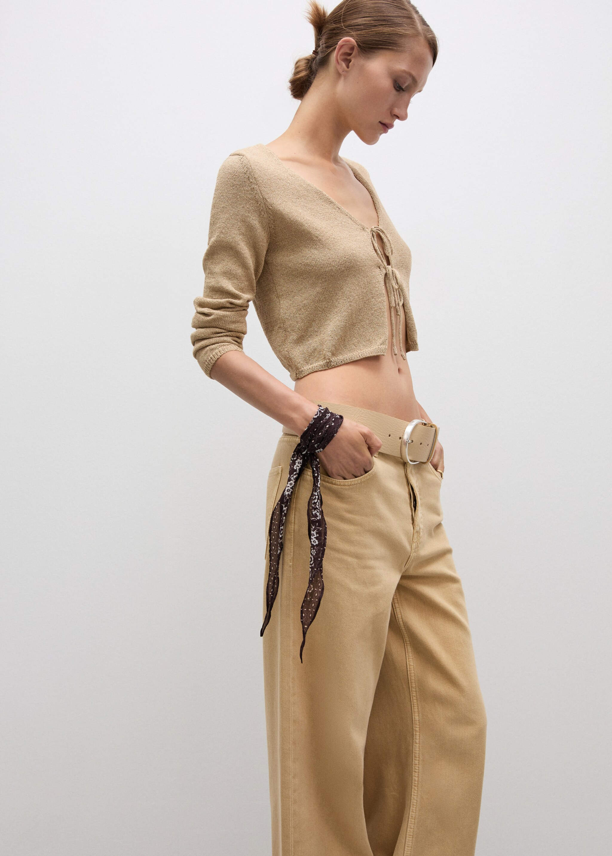 Wideleg loose low-rise jeans - Detail van het artikel 1