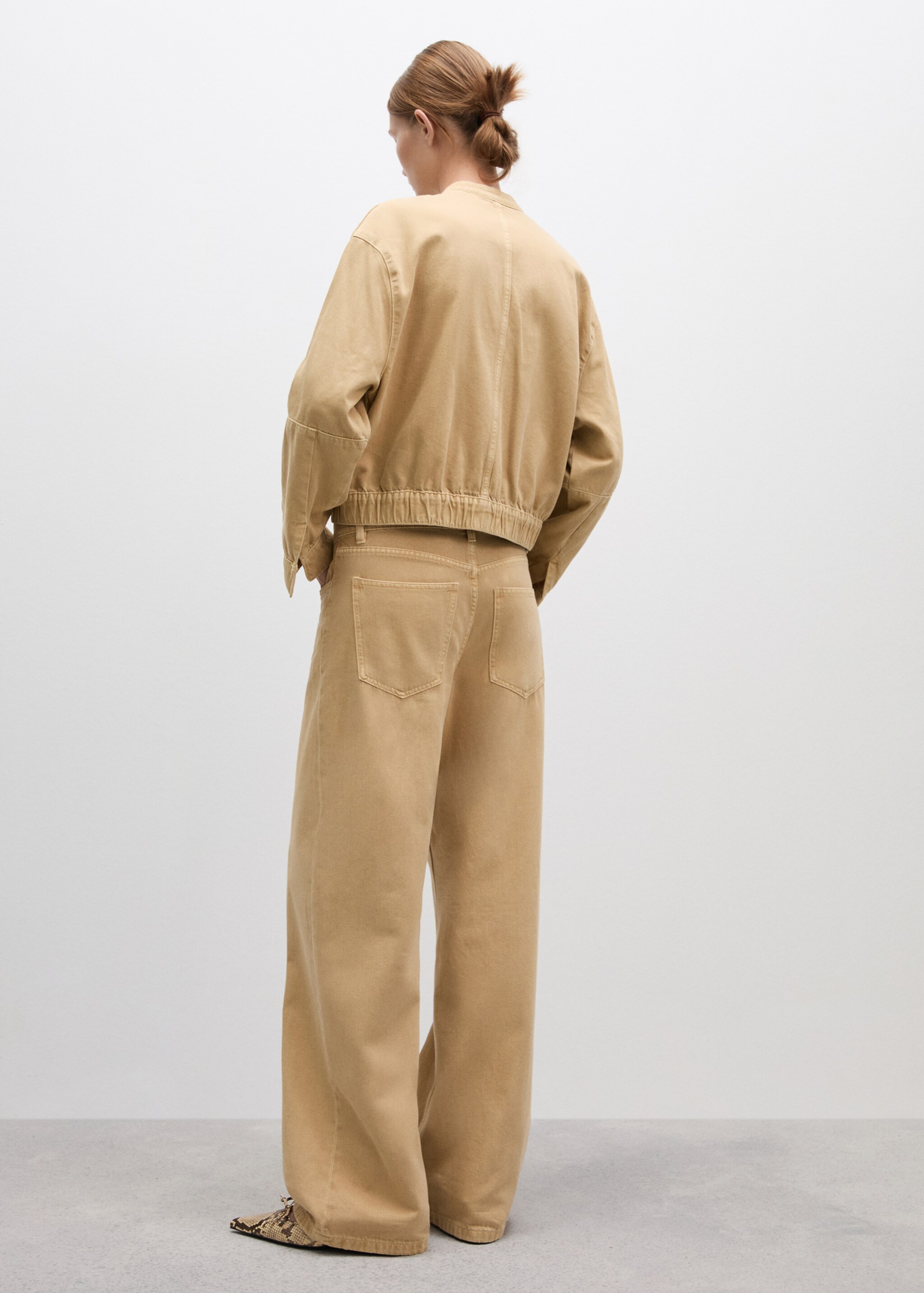 Wideleg loose low-rise jeans - Achterkant van het artikel