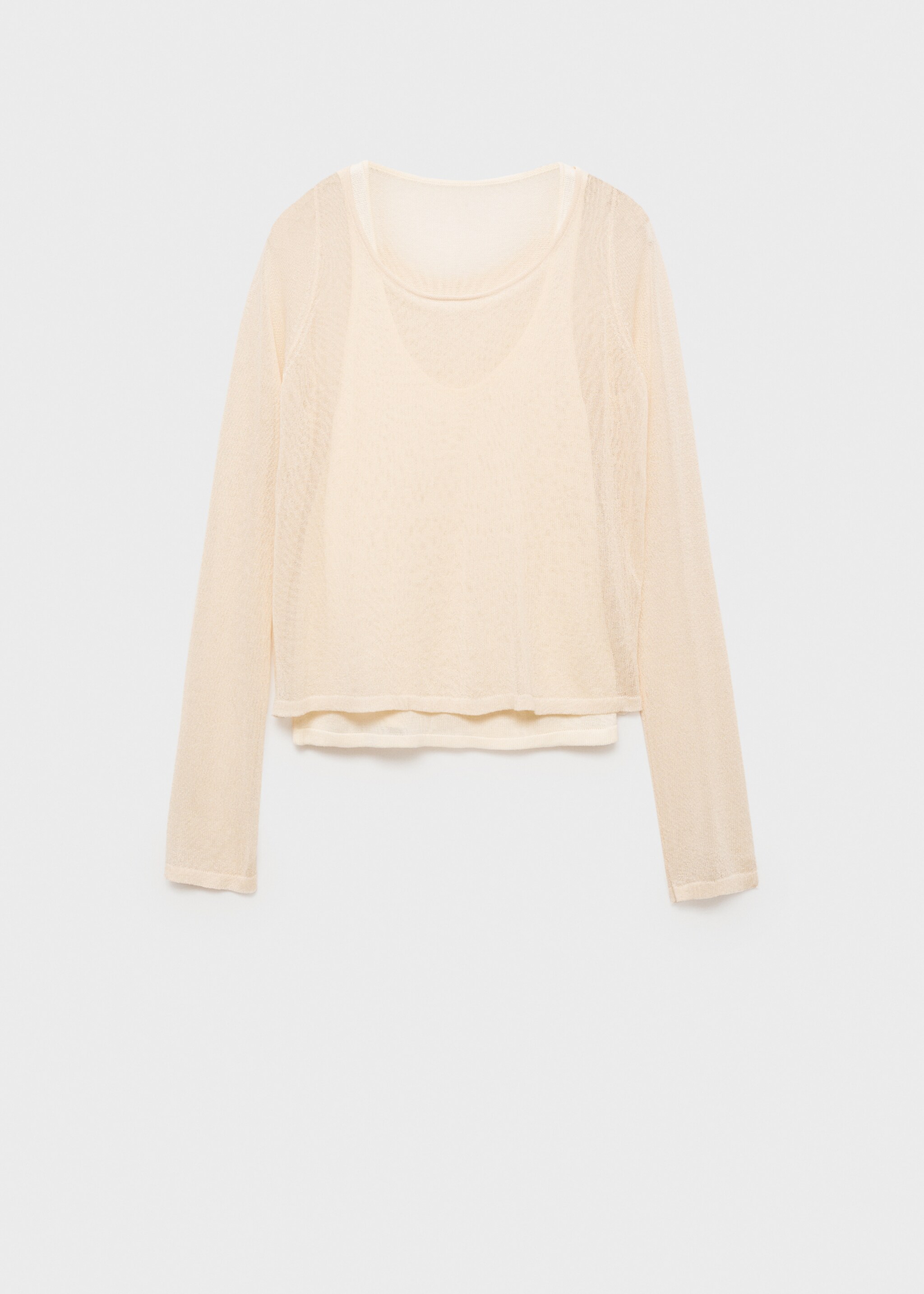 Contrasting knit sweater - Article without model
