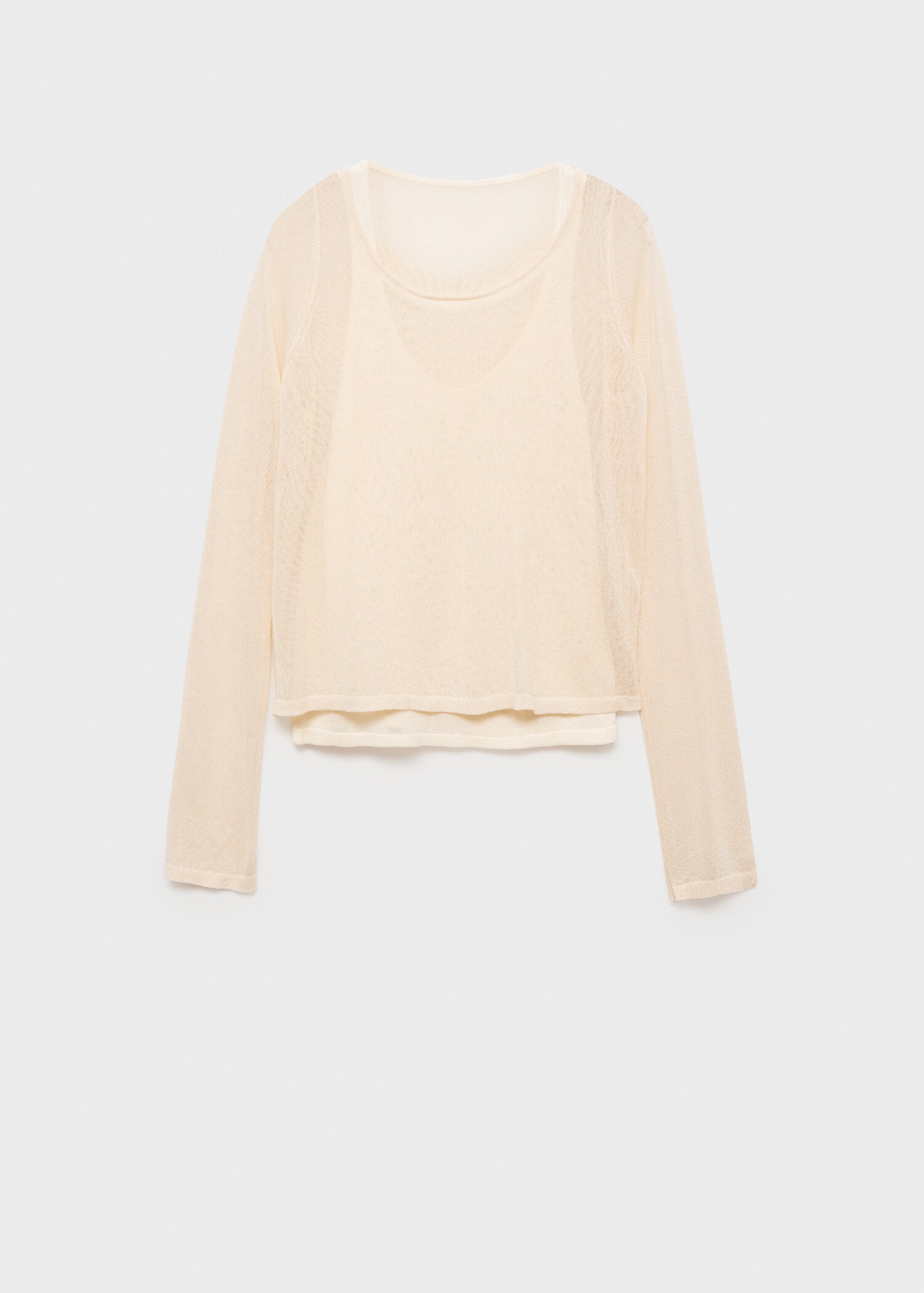 Contrasting knit sweater - Article without model