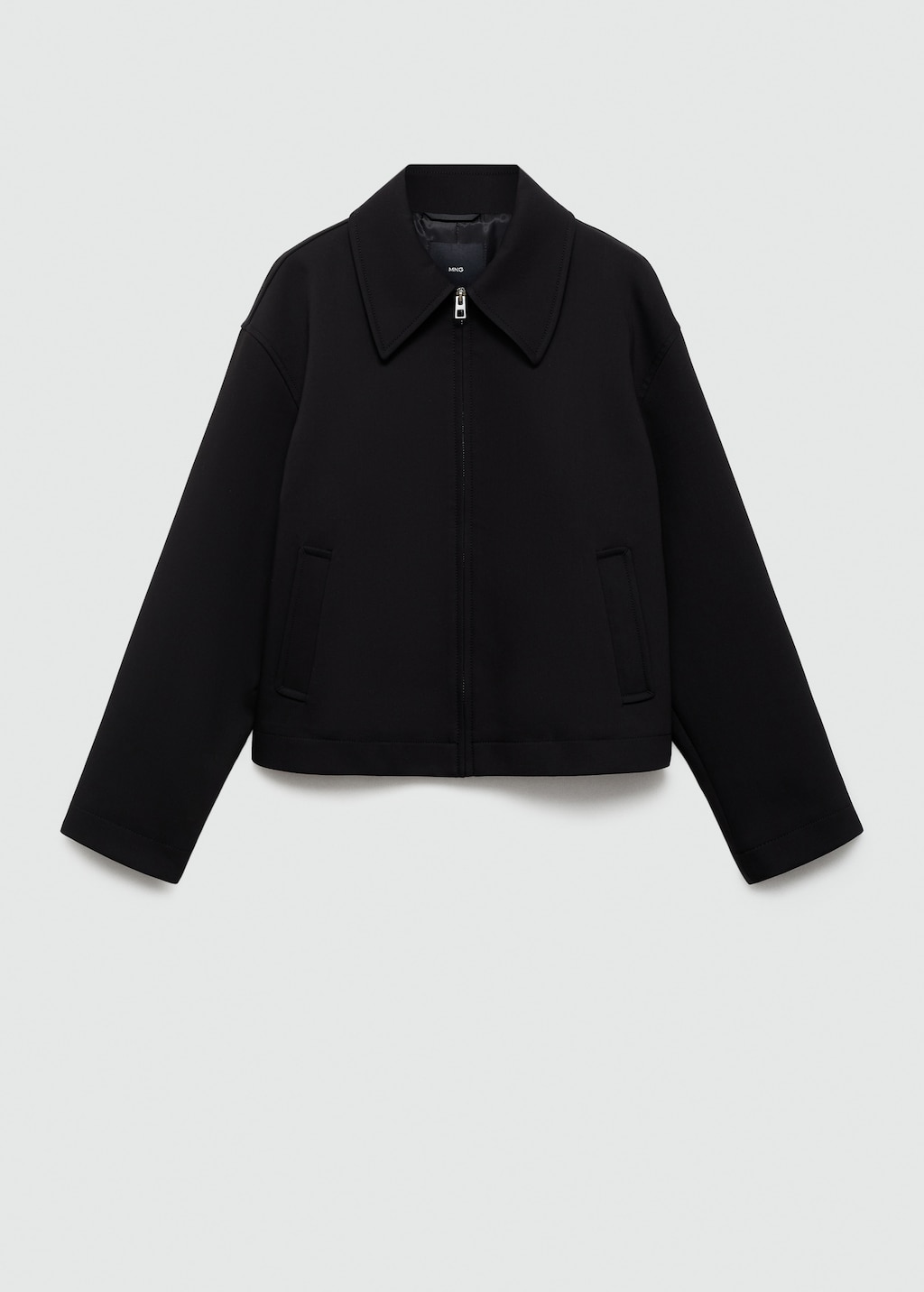 Cropped jacket with shoulder pads - Women | MANGO OUTLET USA