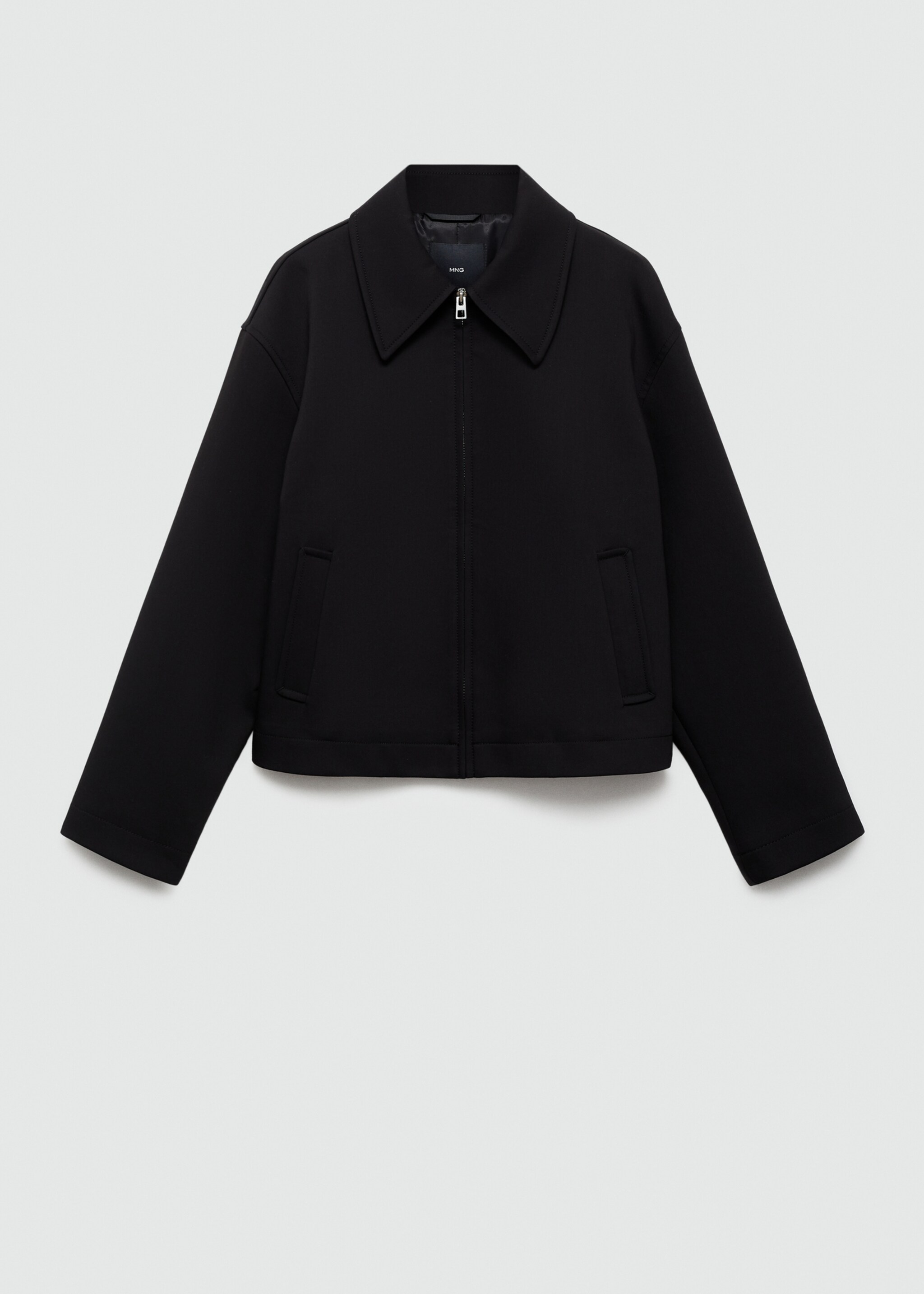 Cotton jacket with shirt collar - Article without model