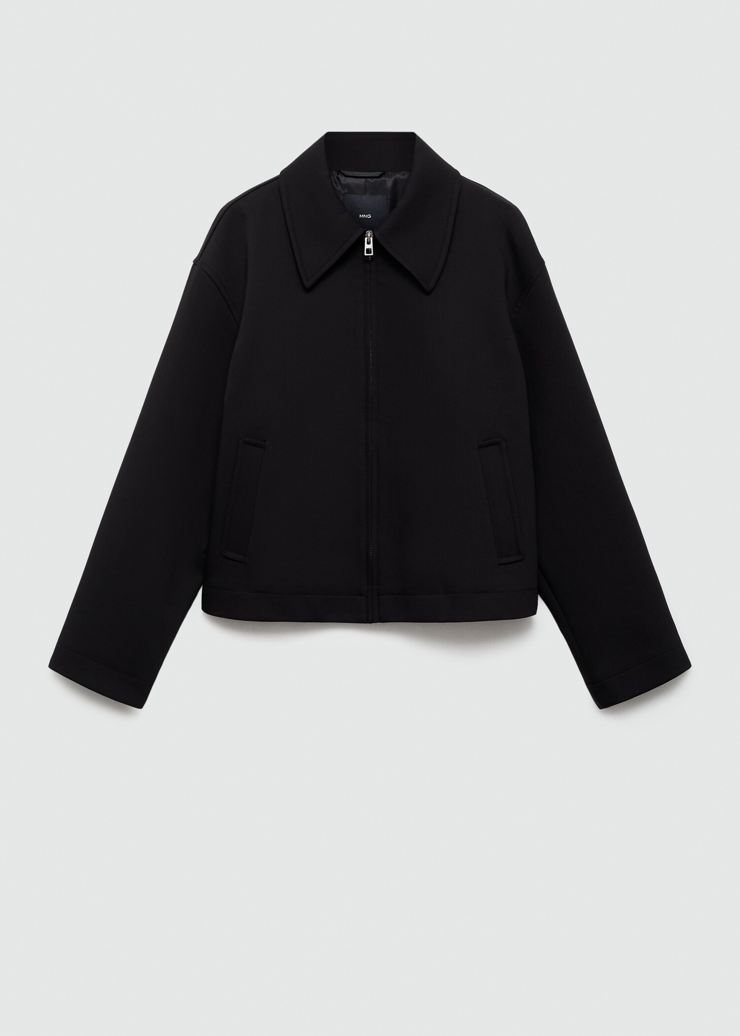 Cotton jacket with shirt collar - Article without model