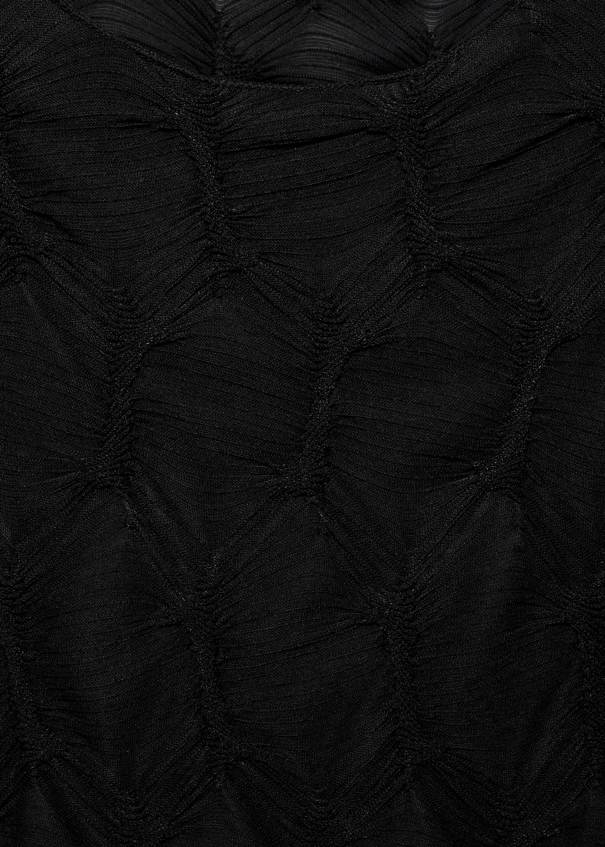 Textured short-sleeved t-shirt - Details of the article 8