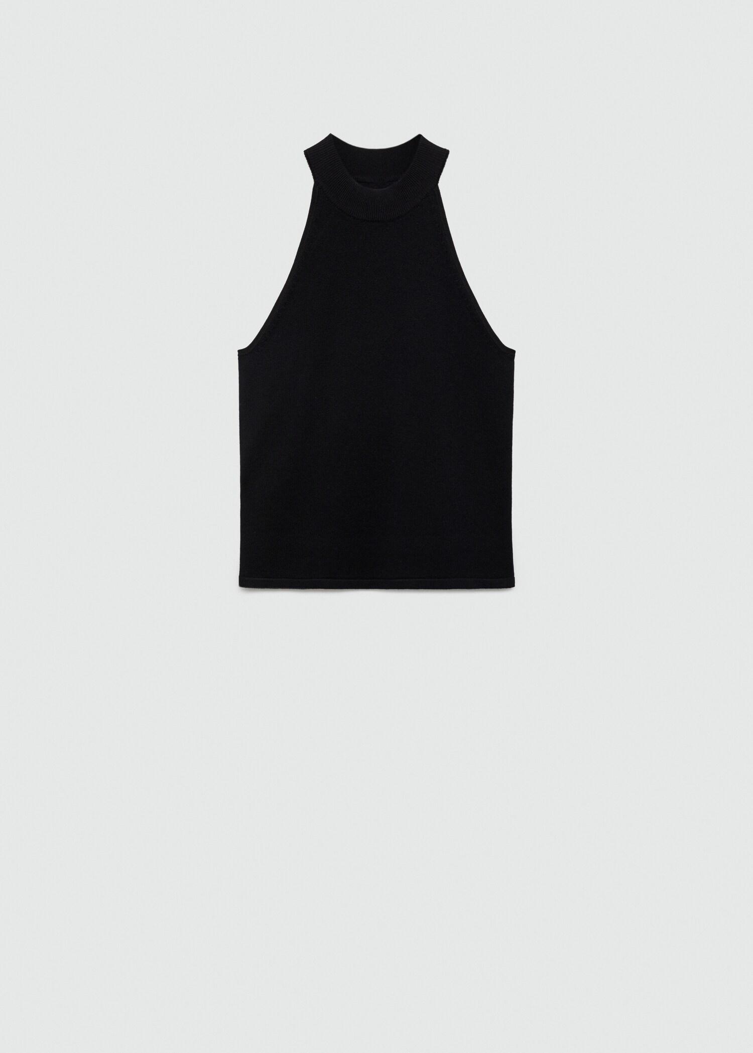Strikket topp med halter-neck - Artikkel uten modell