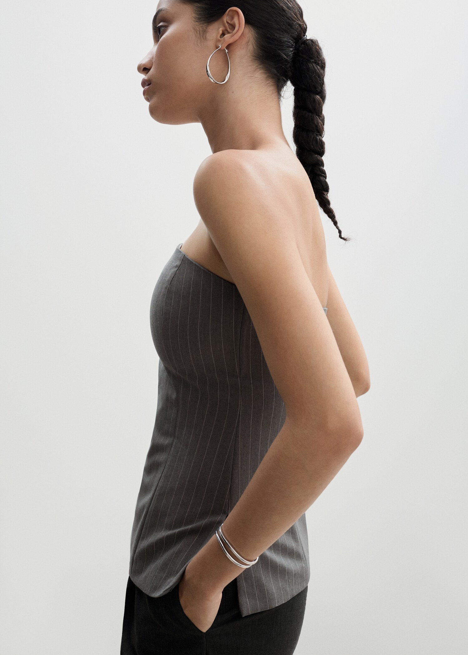 Top bustier rayures tennis - Détail de l'article 2