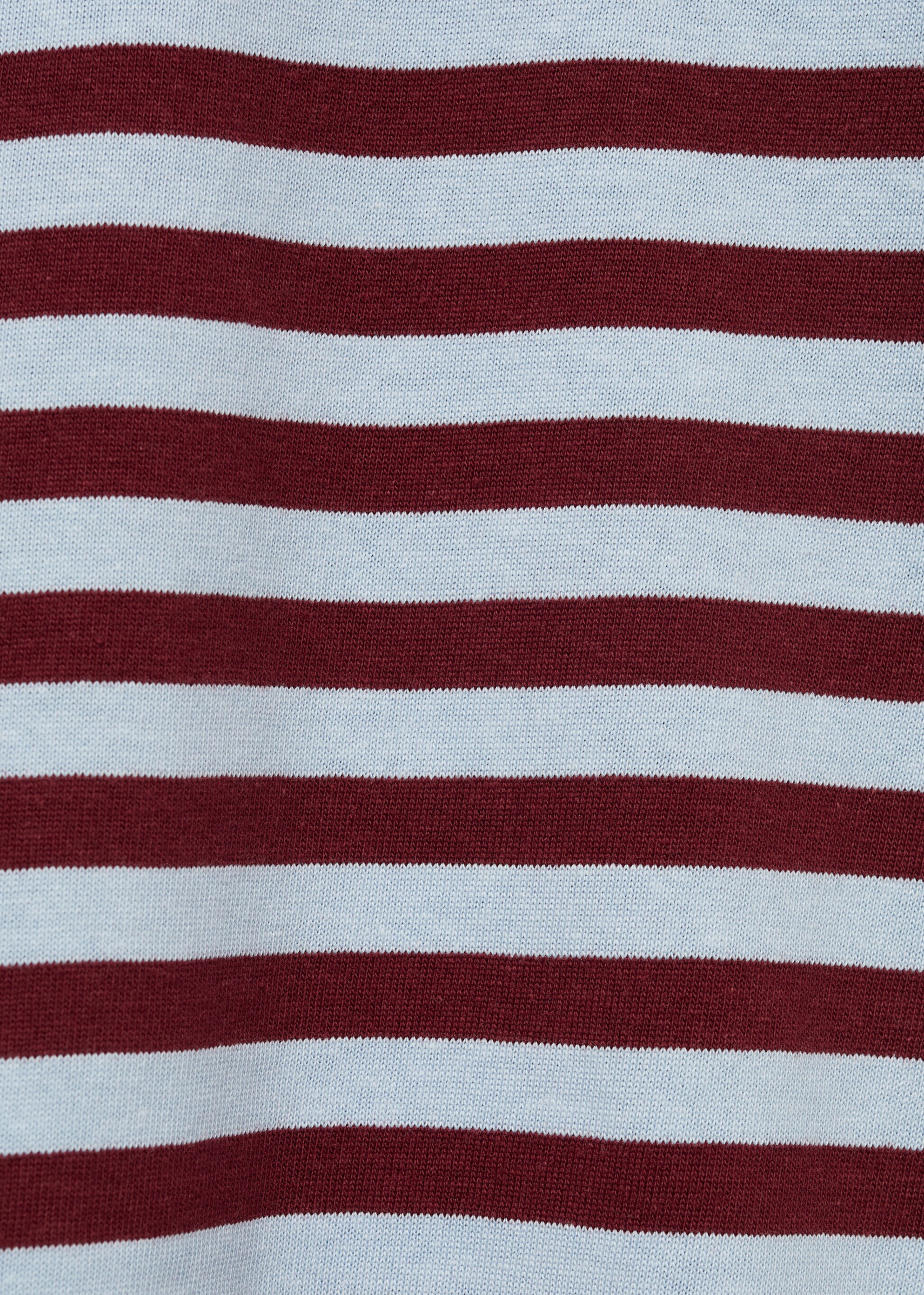 Camiseta algodón rayas - Detalle del artículo 0, Burdeos. Ref: 77074031-00.