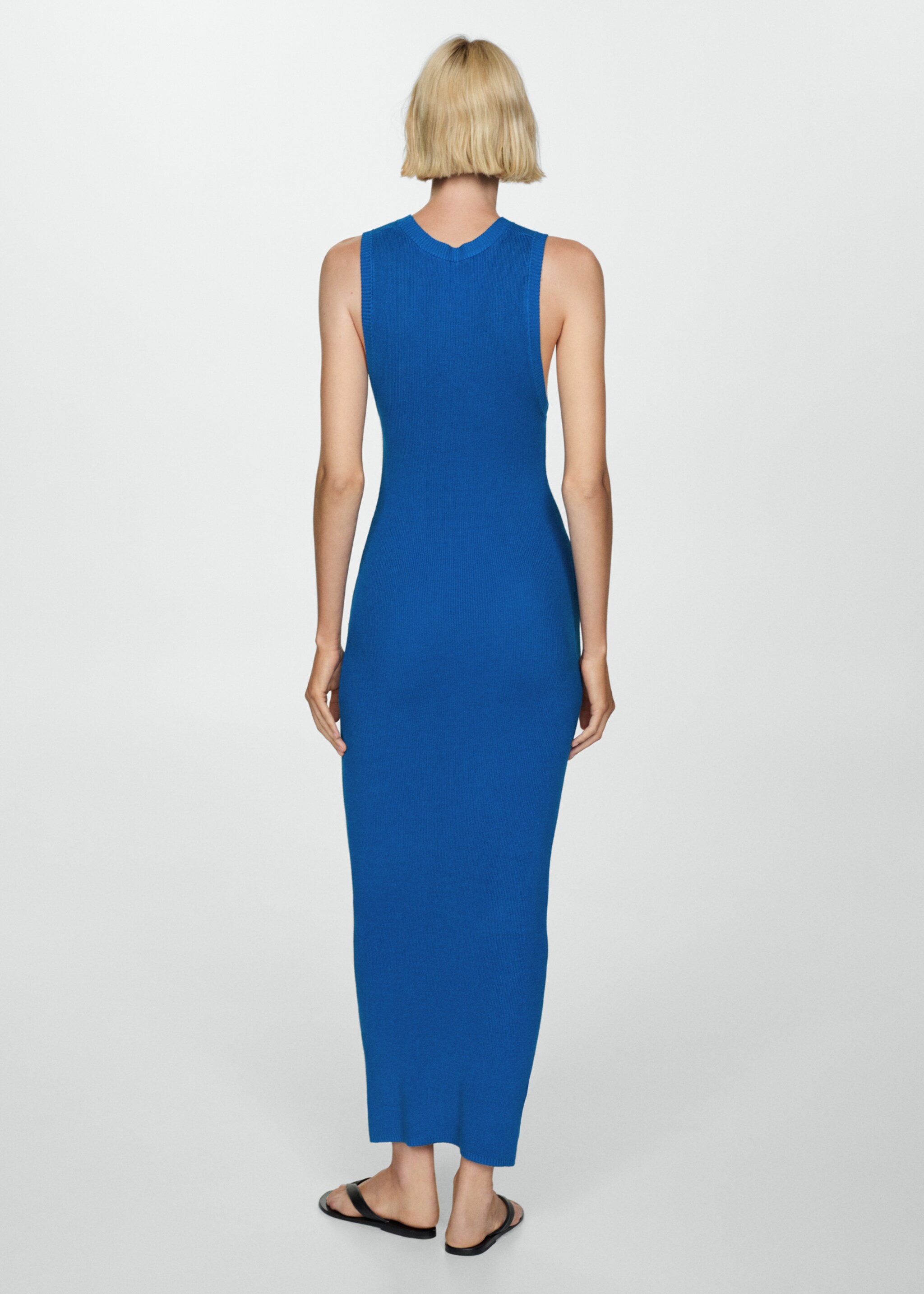 Knit long dress - Reverse of the article