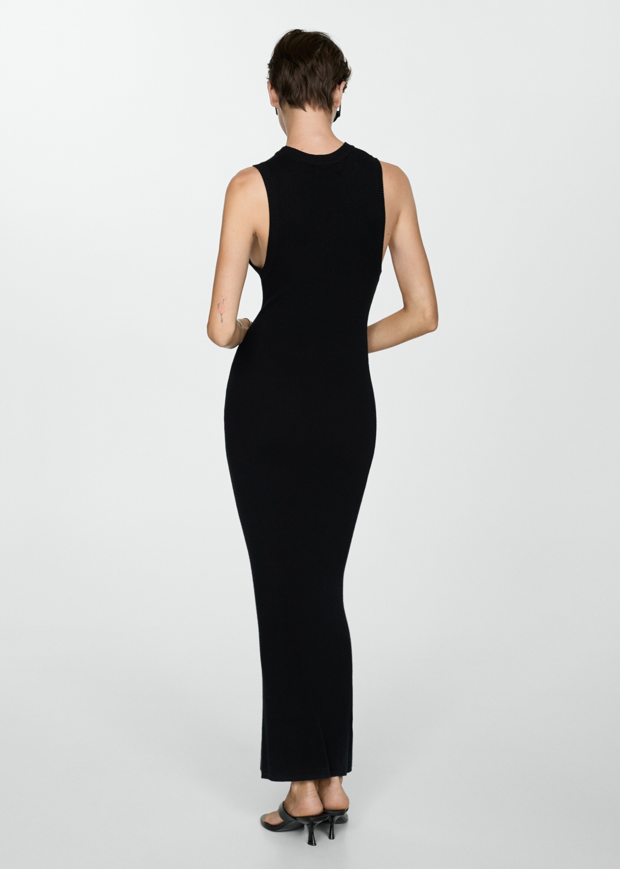 Vestido punto largo - Reverso del artículo