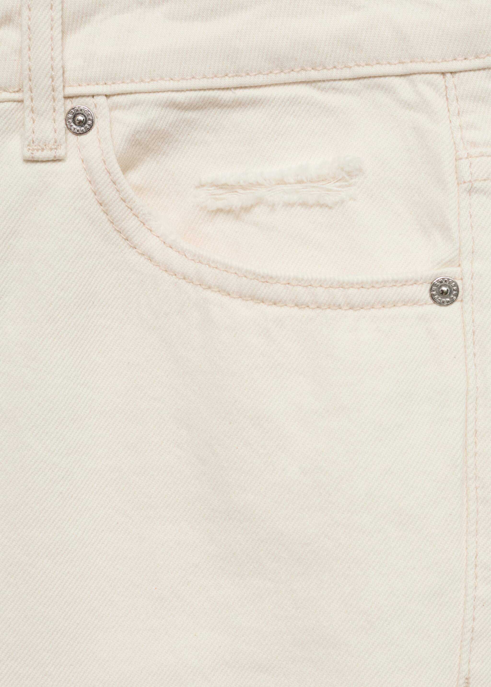Gerade Jeans Blanca in Cropped-Länge - Detail des Artikels 0, Ecru. Ref: 77074035-00.