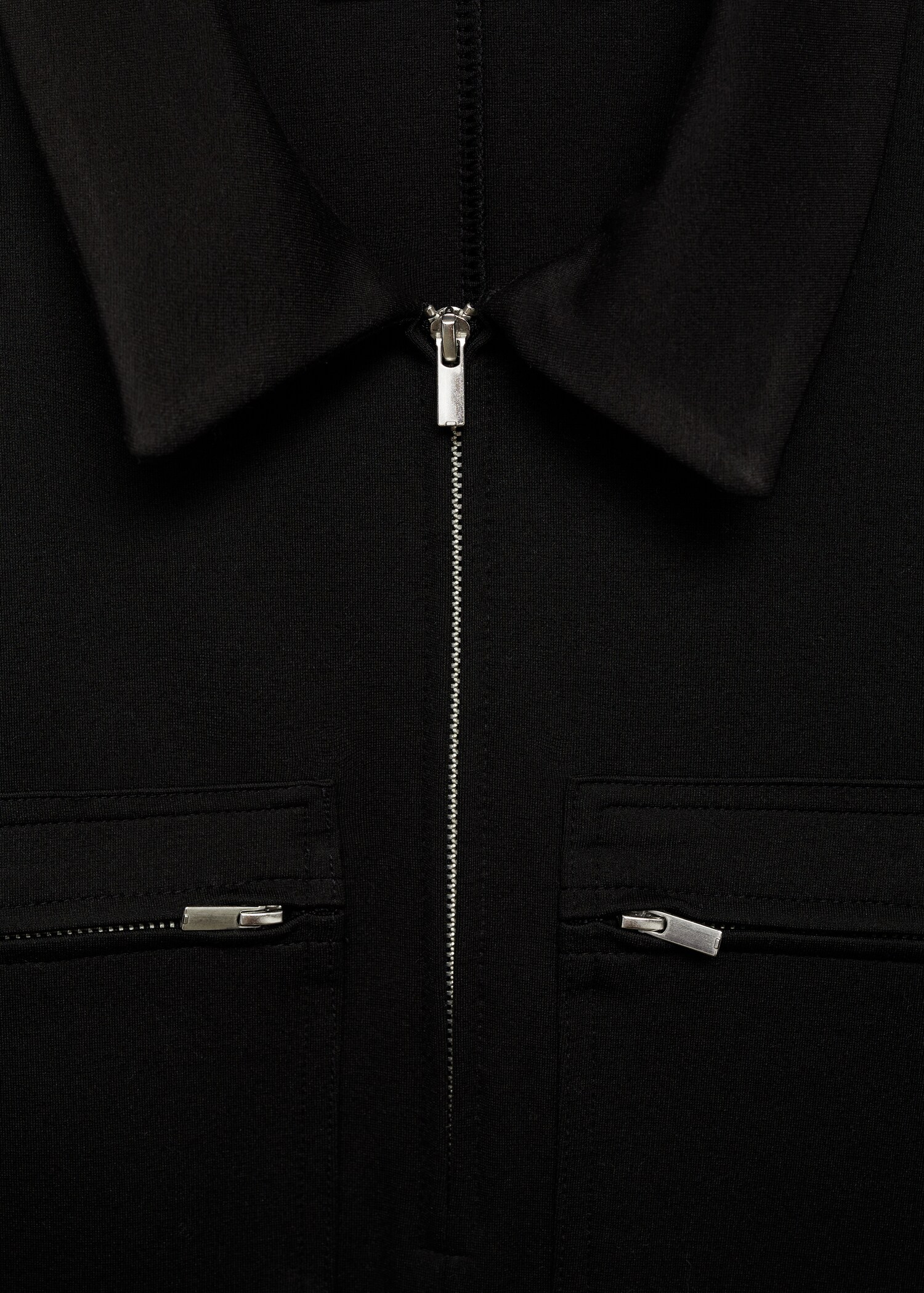 Polo-neck dress with pockets - Details of the article 8