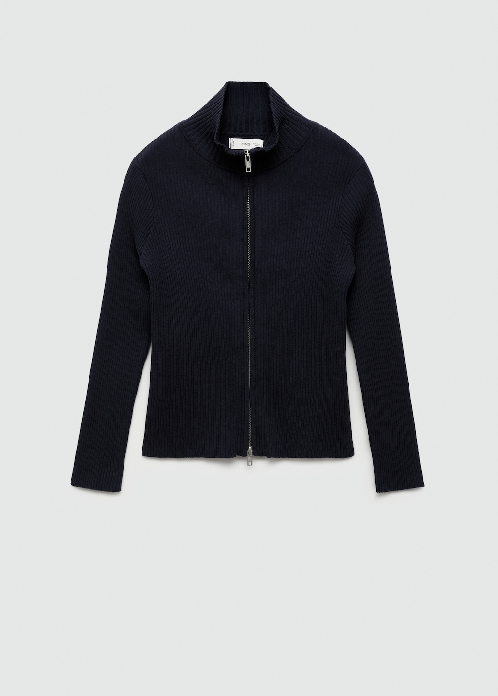 Zipped knit cardigan - Teen Girl | MANGO OUTLET USA