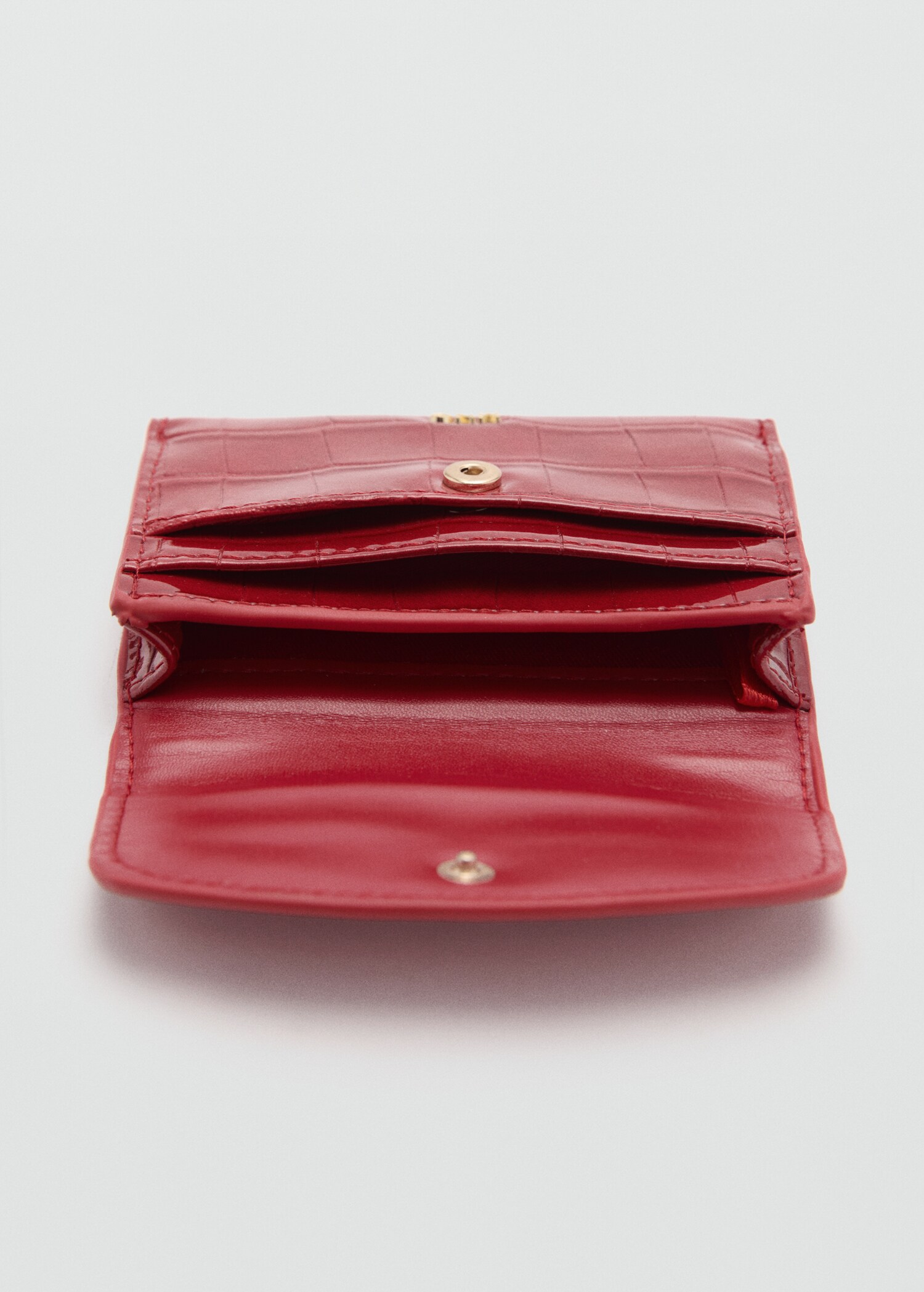 Crocodile-effect purse - Medium plane