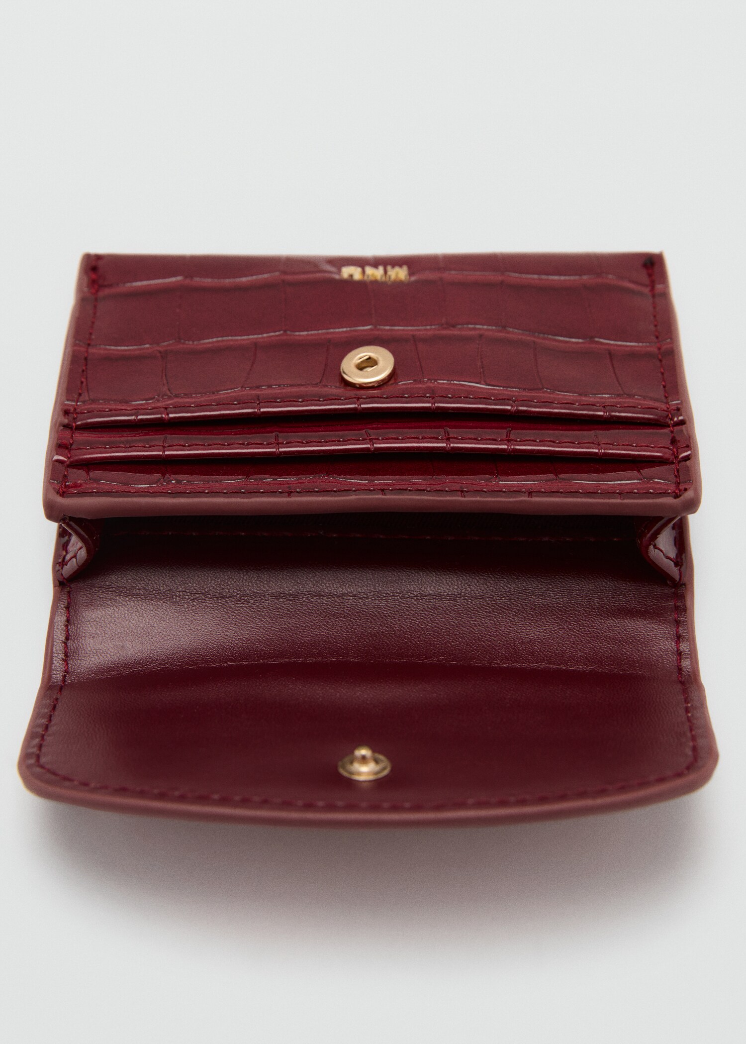 Crocodile-effect purse - Medium plane