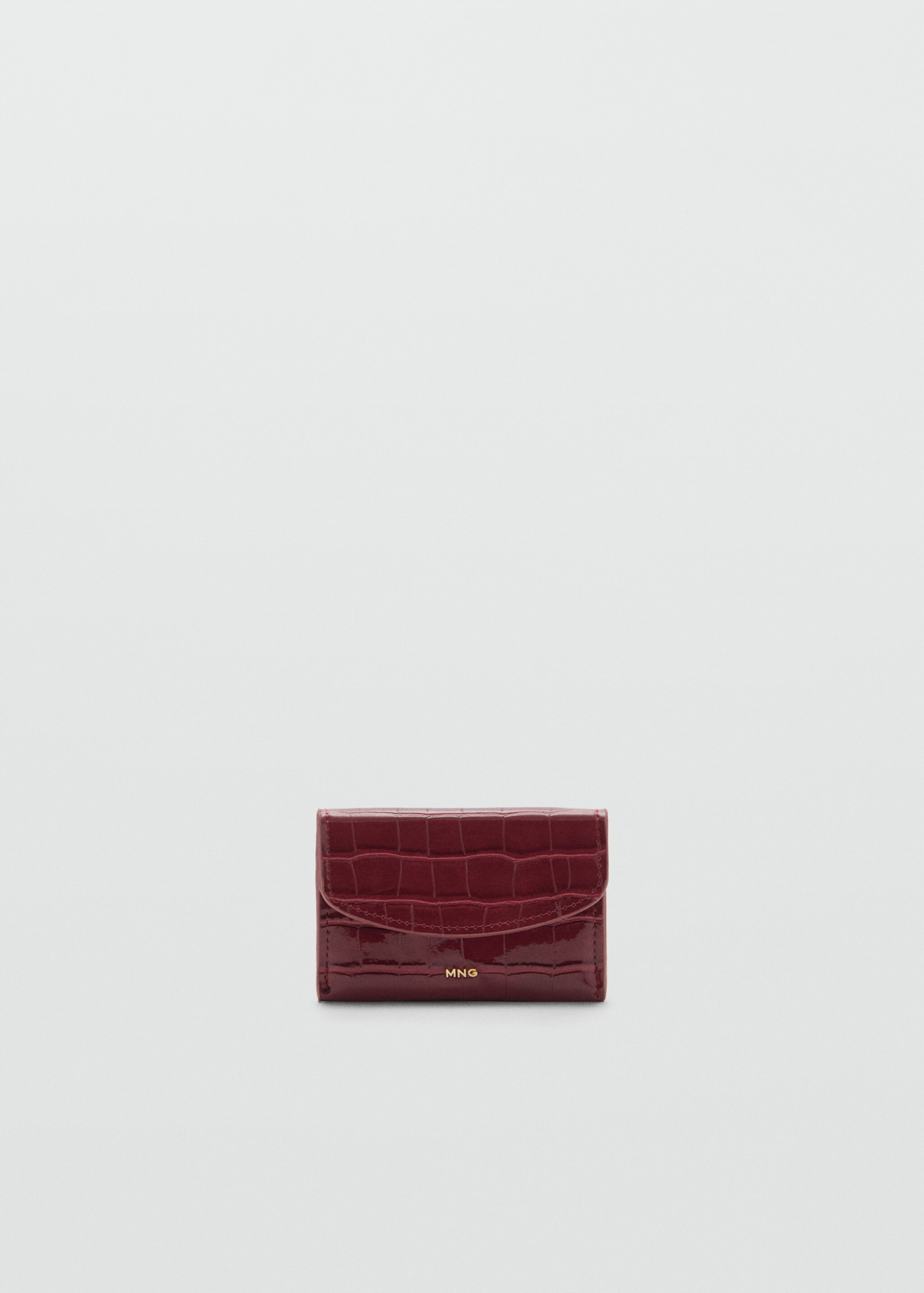 Geldbörse mit Kroko-Effekt - Artikel ohne Model, Bordeaux. Ref: 77074043-00.
