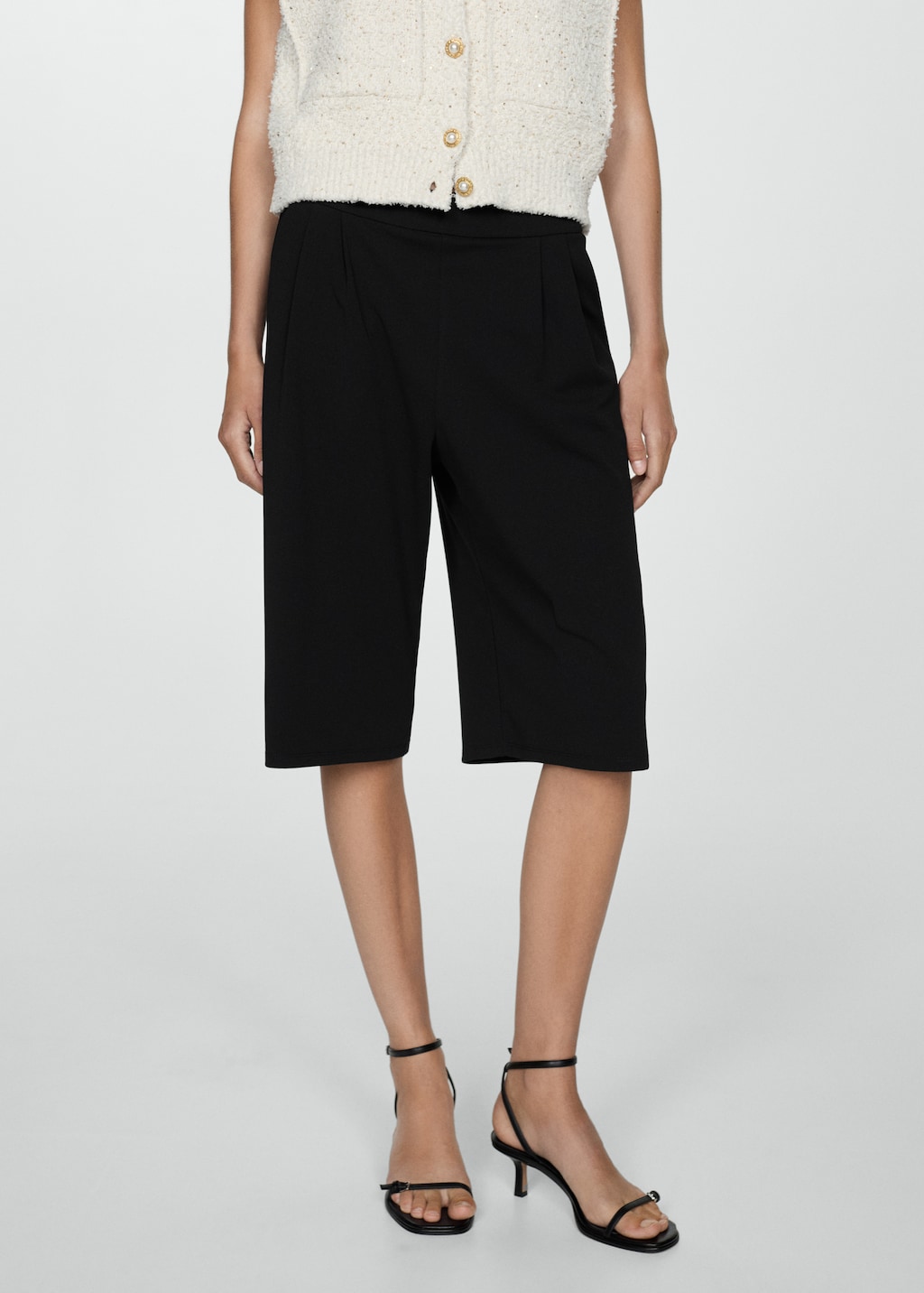 ショートパンツ ALANUI Women Shorts  Burmudas LWHG013R24KNI002 1000 Black BLANKAC330FallNavy_FallNavy416