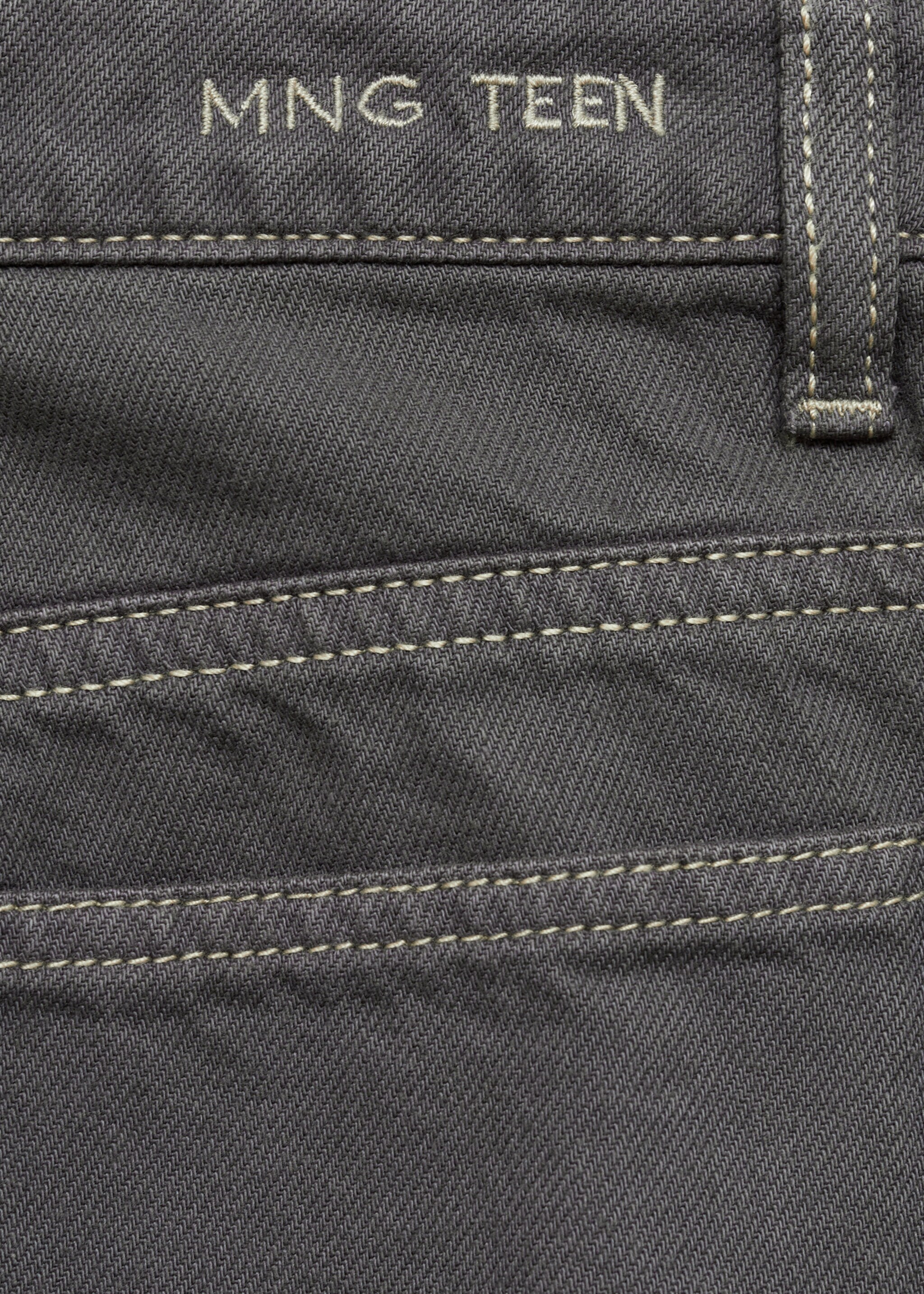 Pantalón recto bolsillos - Detalle del artículo 0, Azul. Ref: 77074052-00.