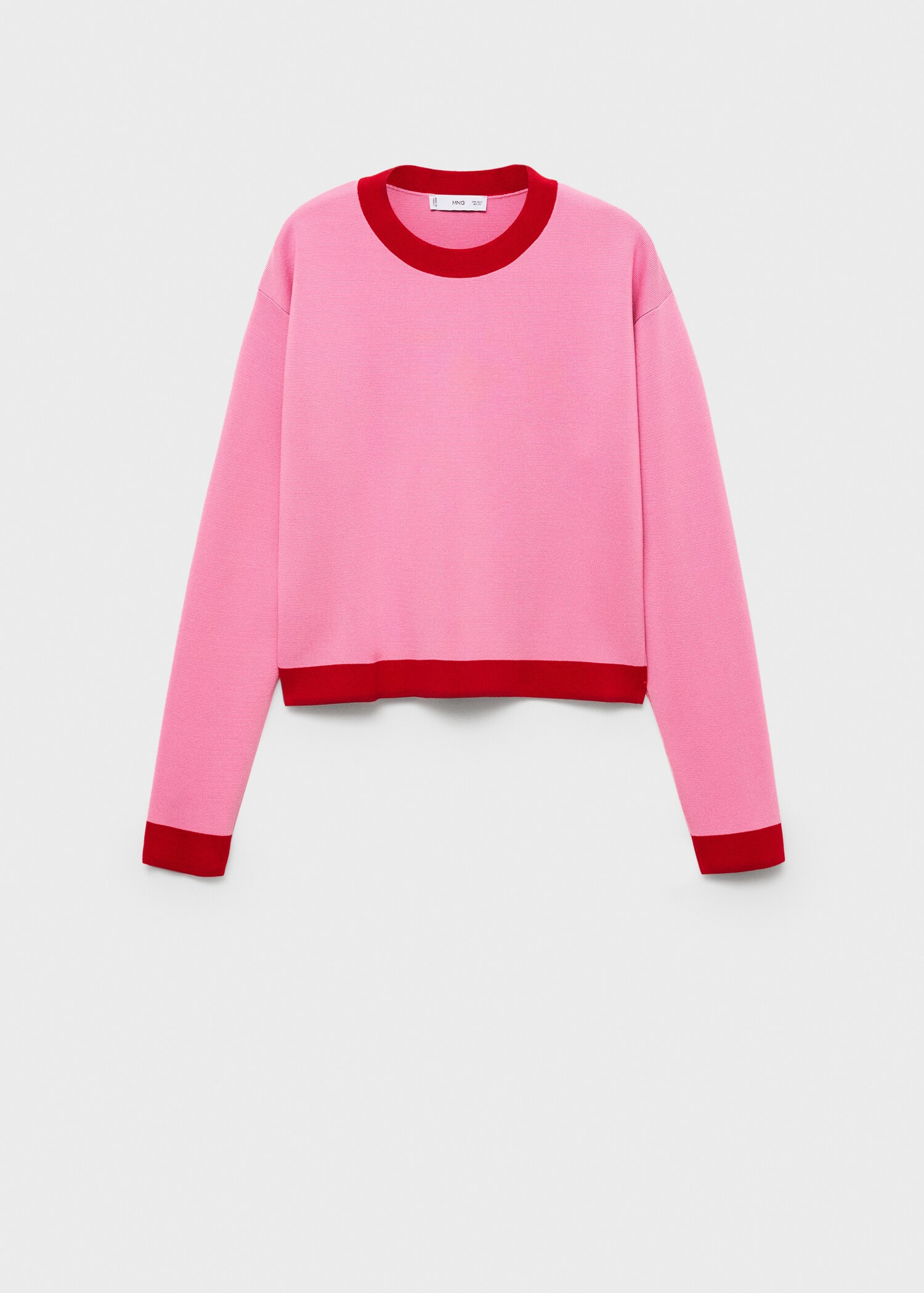 Contrast trim sweater - Article without model