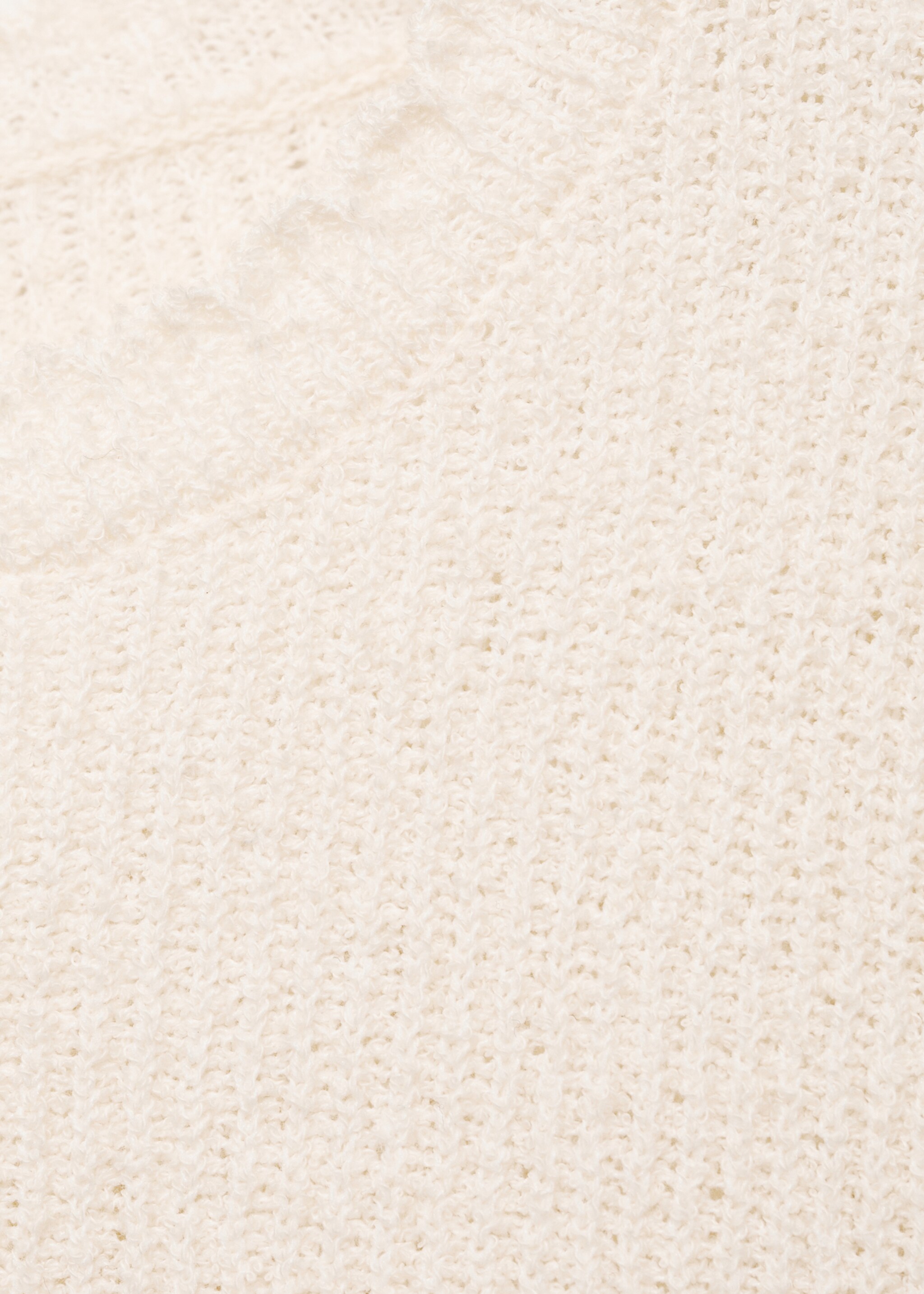Short-sleeved sweater with openwork details - Details of the article 0