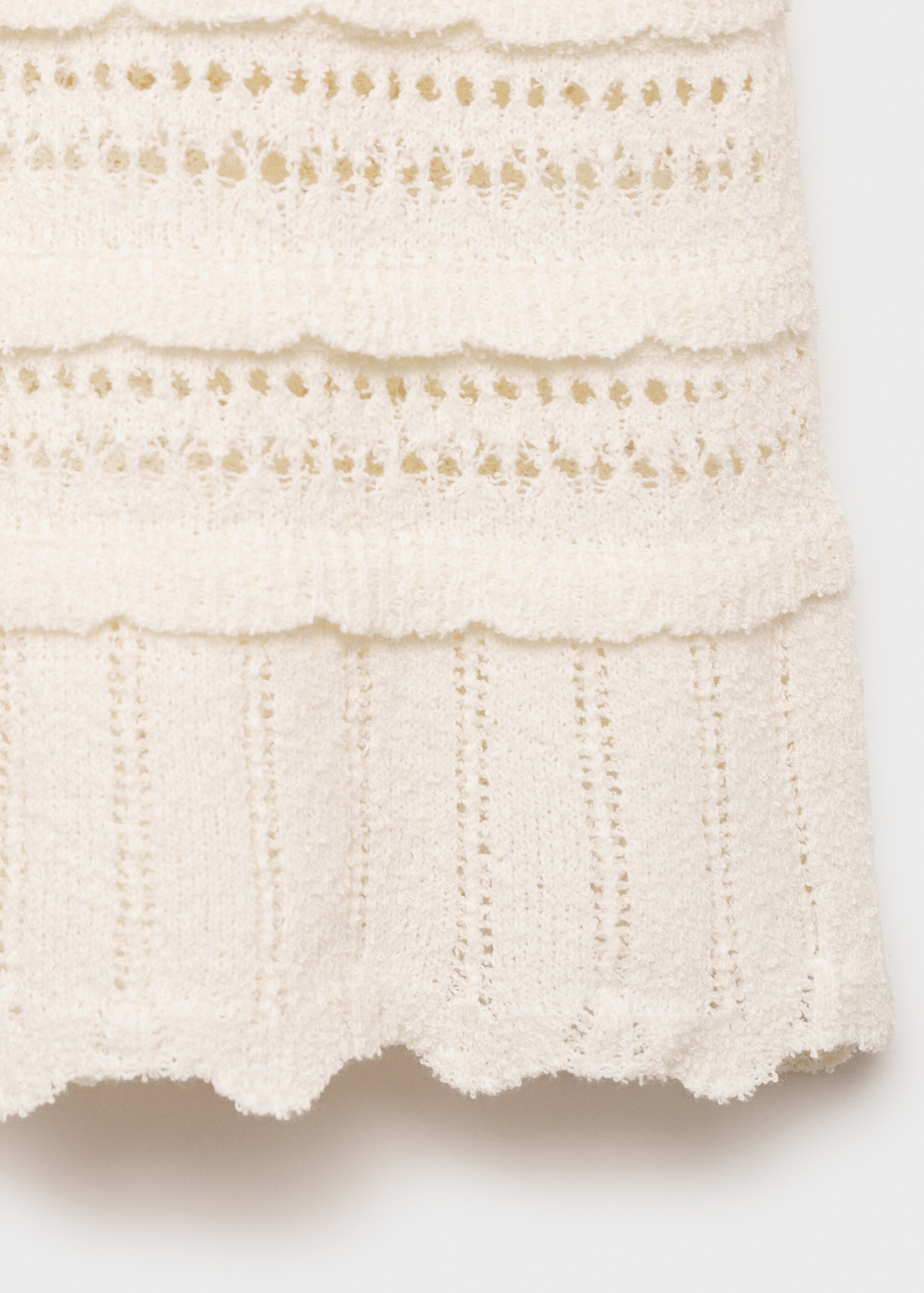 Short-sleeved sweater with openwork details - Details of the article 8
