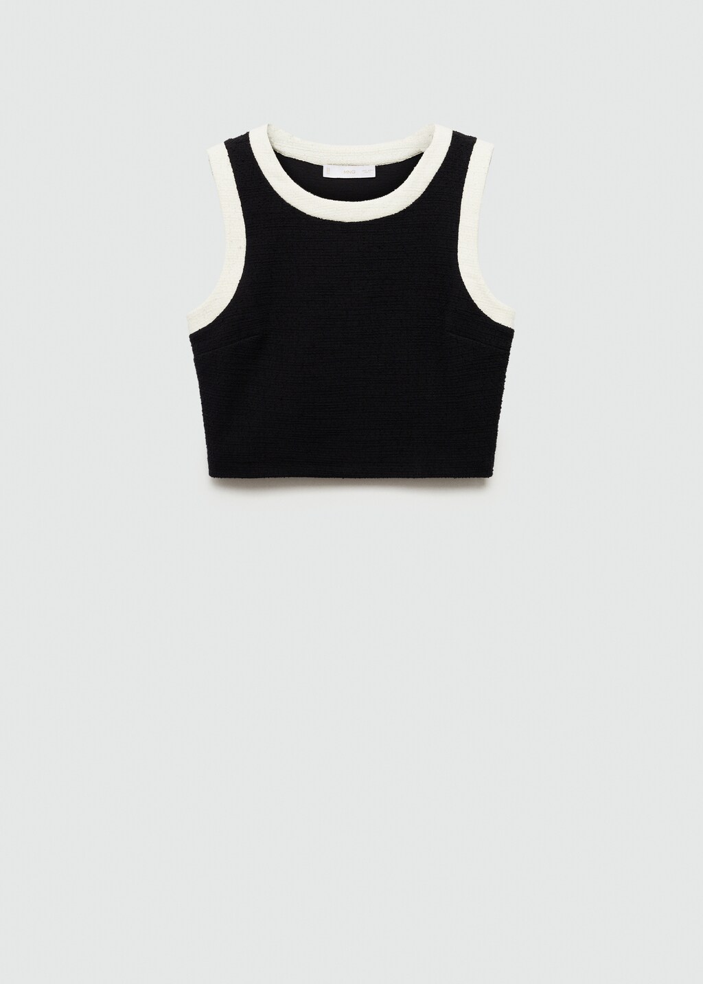 Tweed crop top - Women | MANGO OUTLET USA