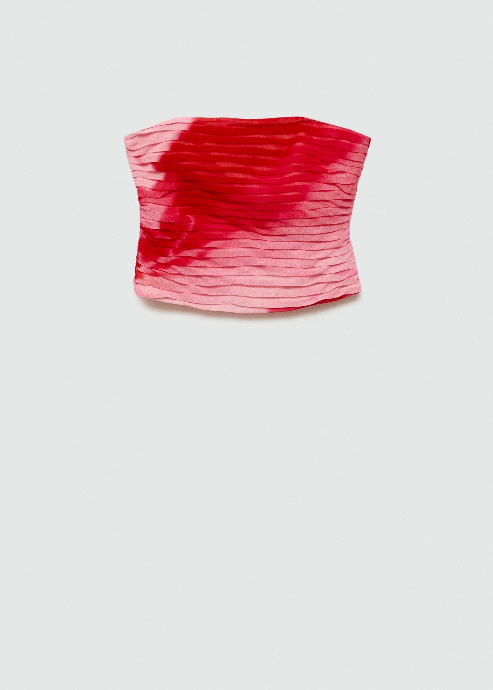 Gedrapeerde strapless top - Artikel zonder model