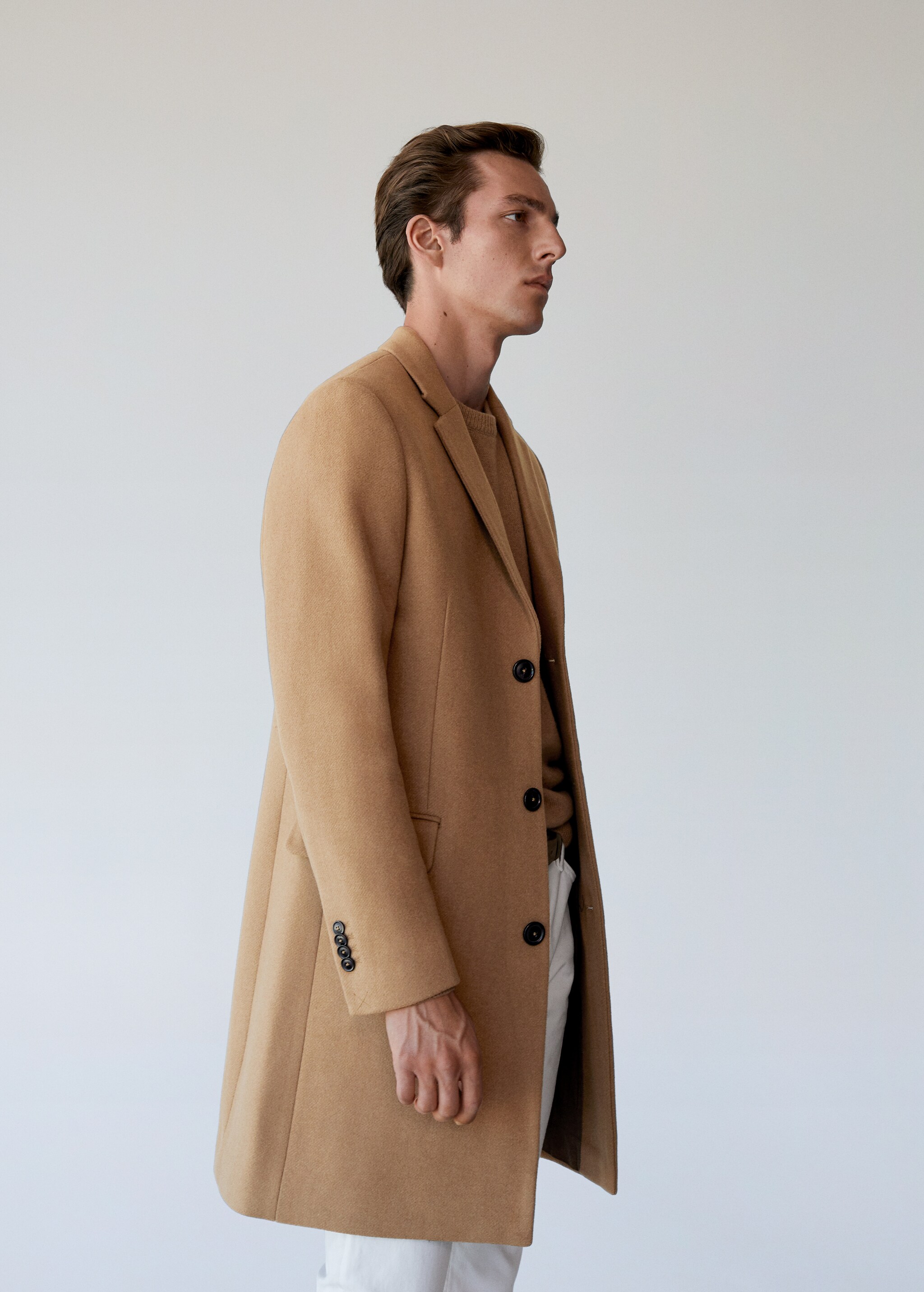 Vesta slim fit ze strečové látky - Náhled ve středové rovině