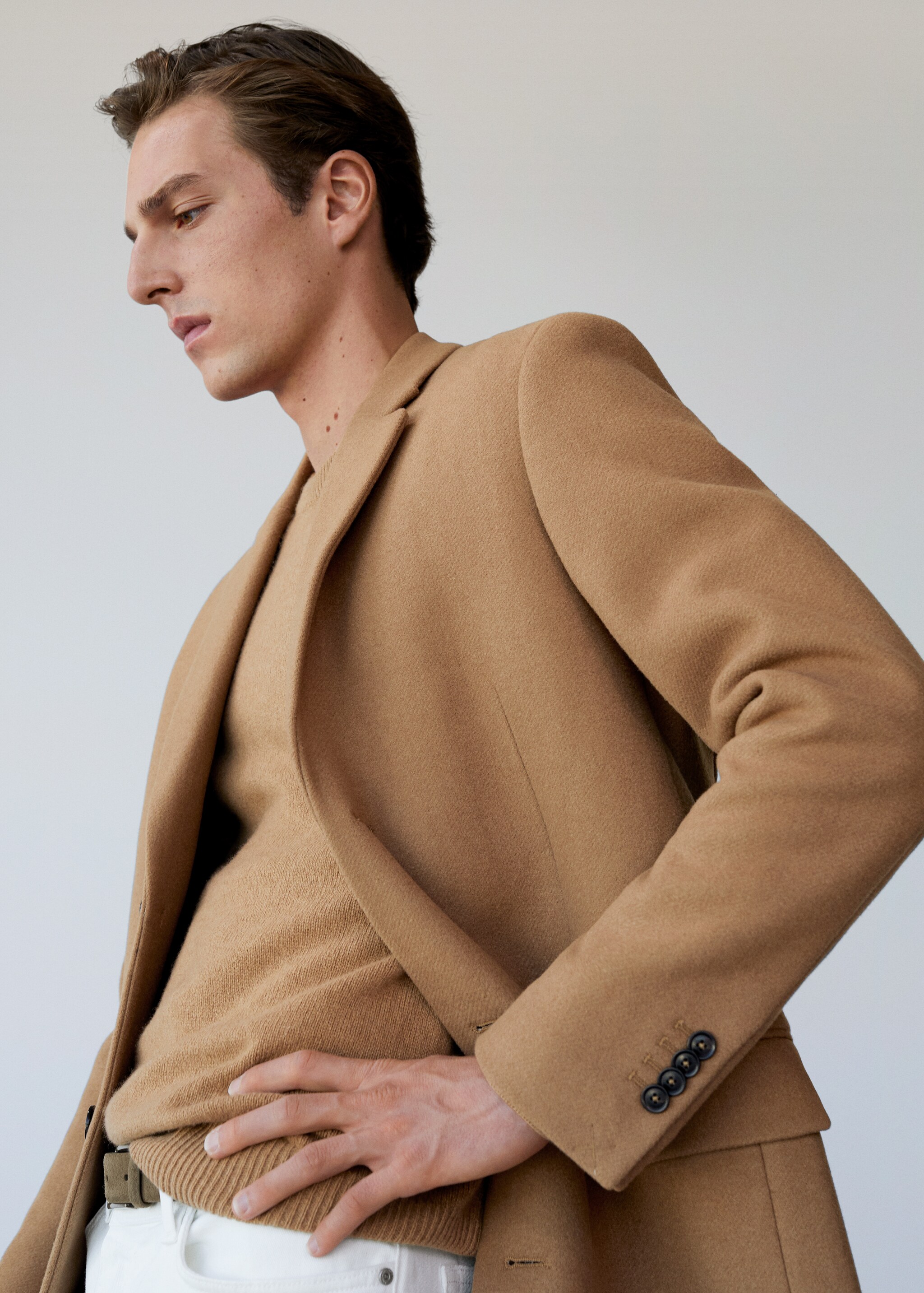 Vesta slim fit ze strečové látky - Detail zboží 4