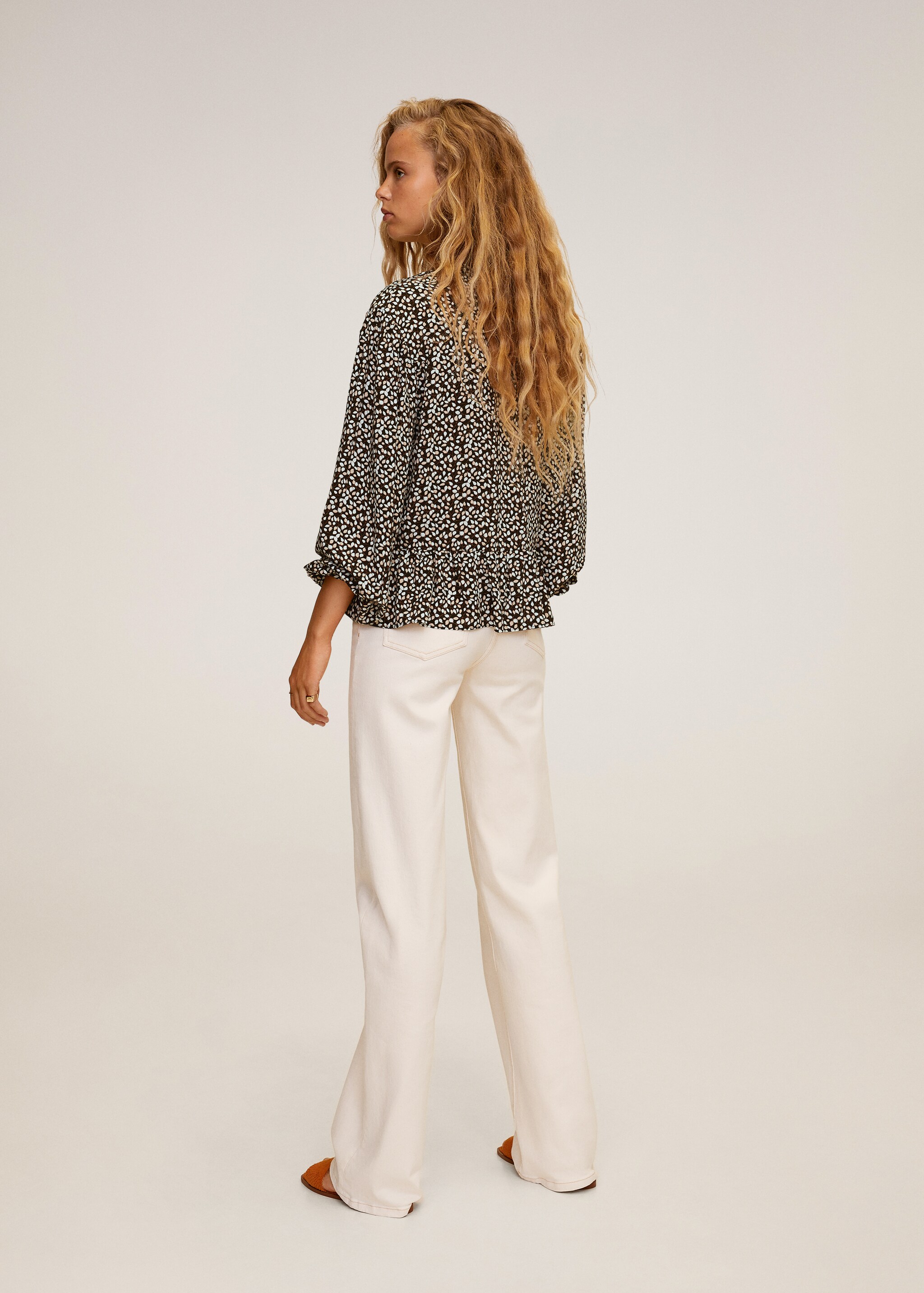 Blusa estampado floral - Reverso del artículo