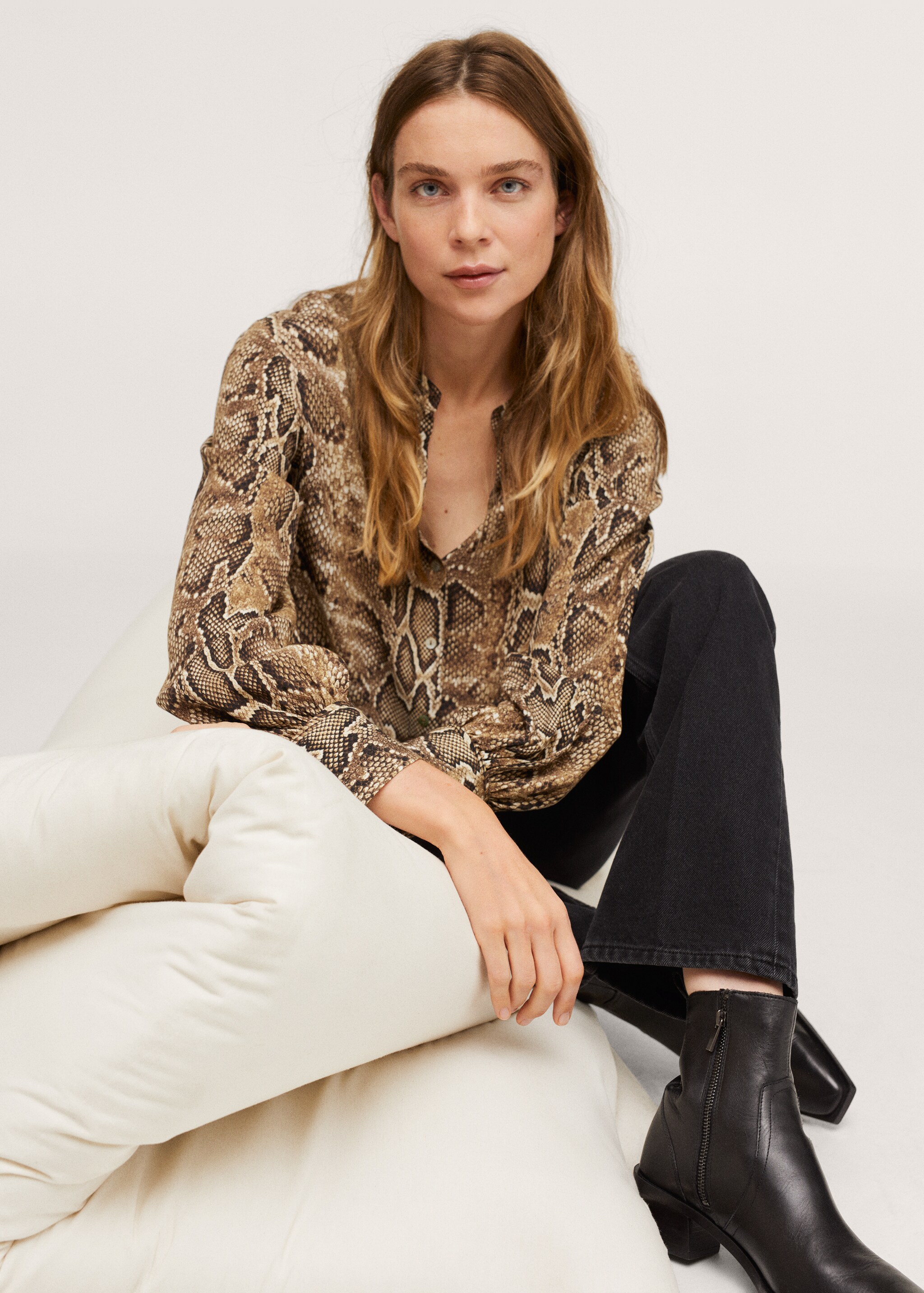 Snake print shirt - Details of the article 3
