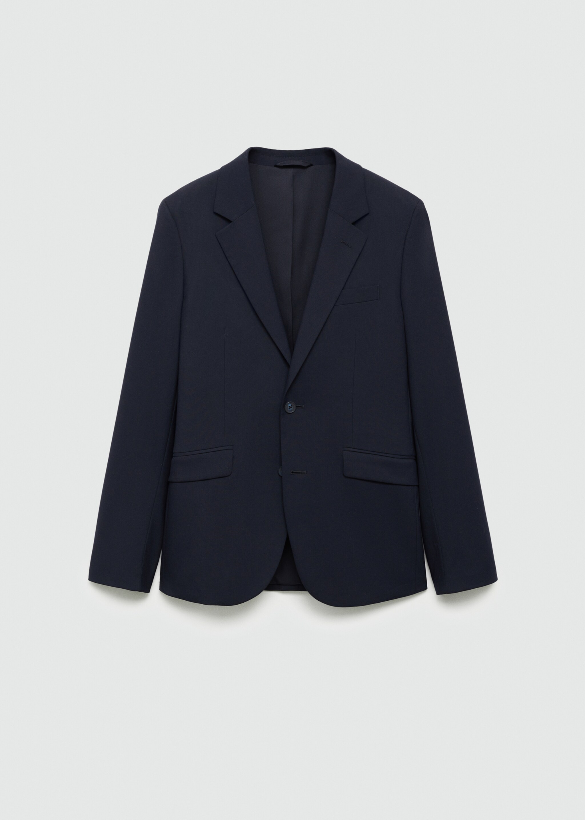 Slim-fit suit jacket - Article without model, Dark Navy. Ref: 77074436-00.