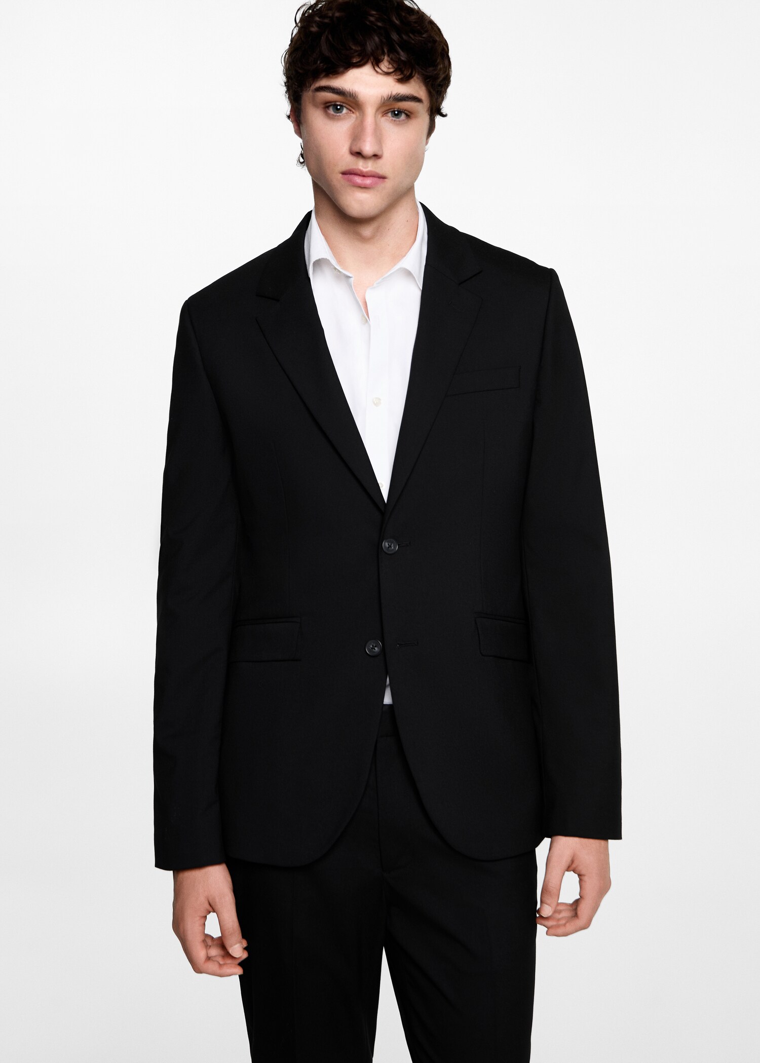Slim-fit suit jacket - Medium plane