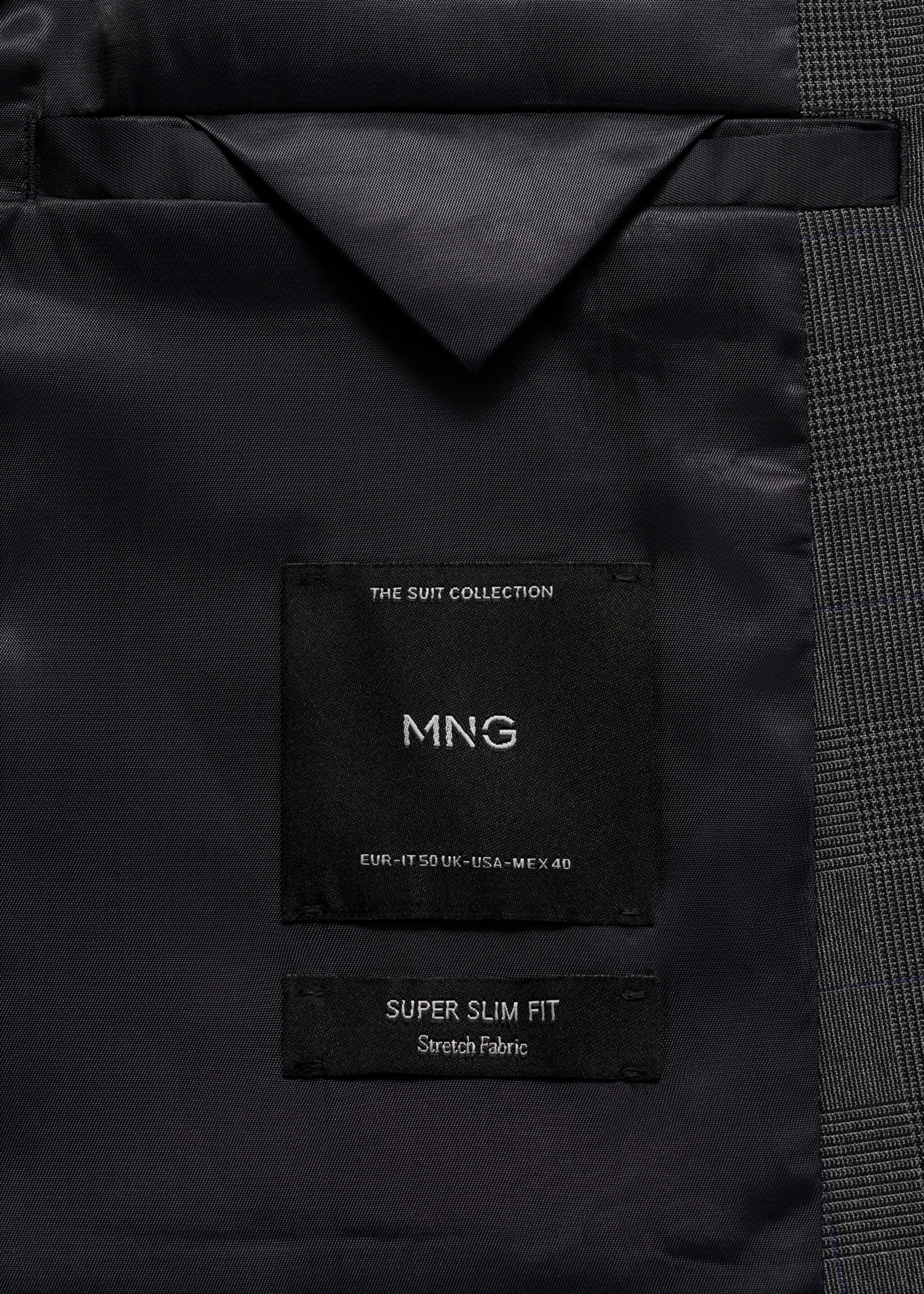 Veste costume París super slim-fit - Détail de l'article 0, Gris chiné moyen. Ref: 77074437-00.