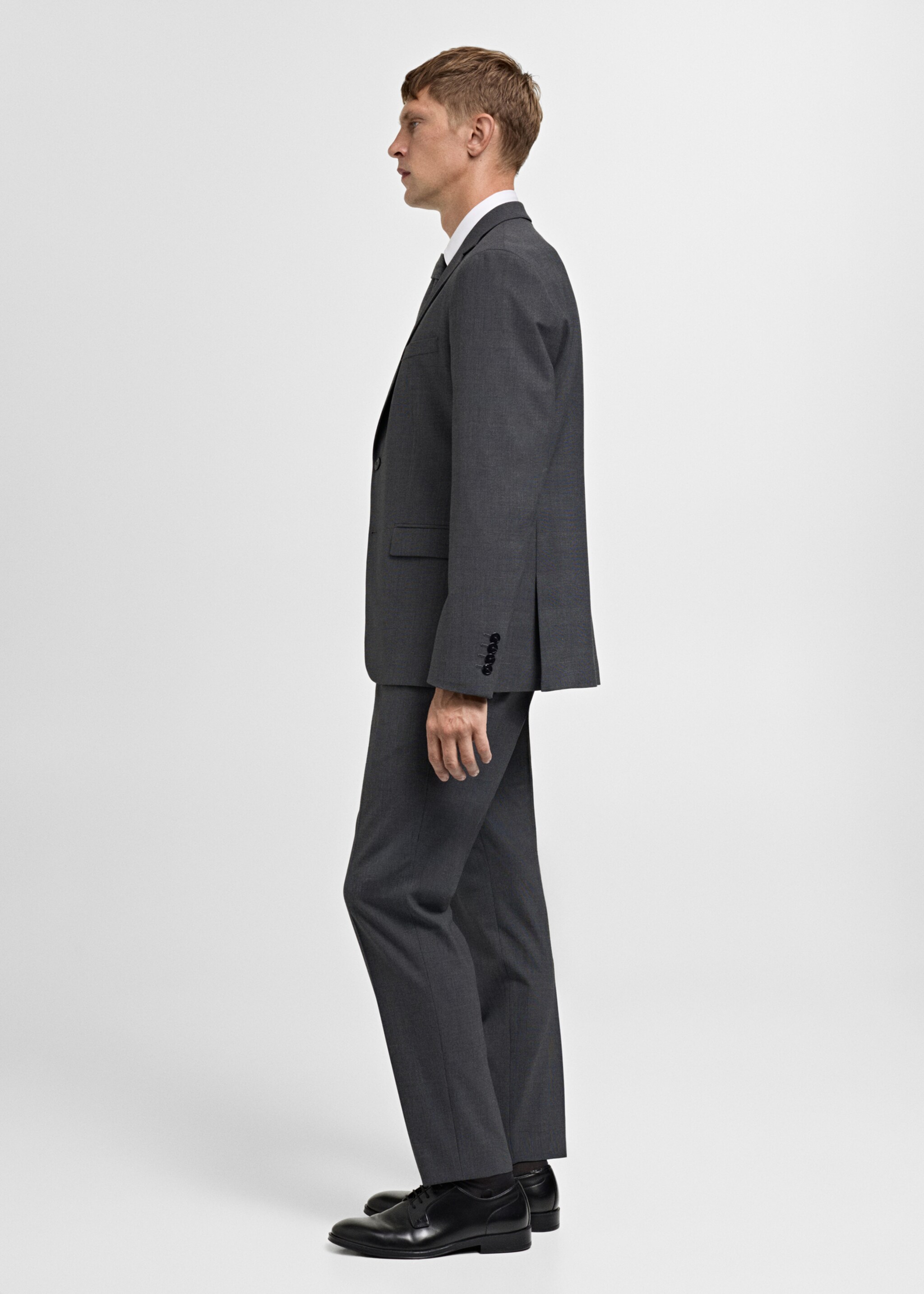 Veste costume París super slim-fit - Détail de l'article 2, Gris chiné moyen. Ref: 77074437-00.