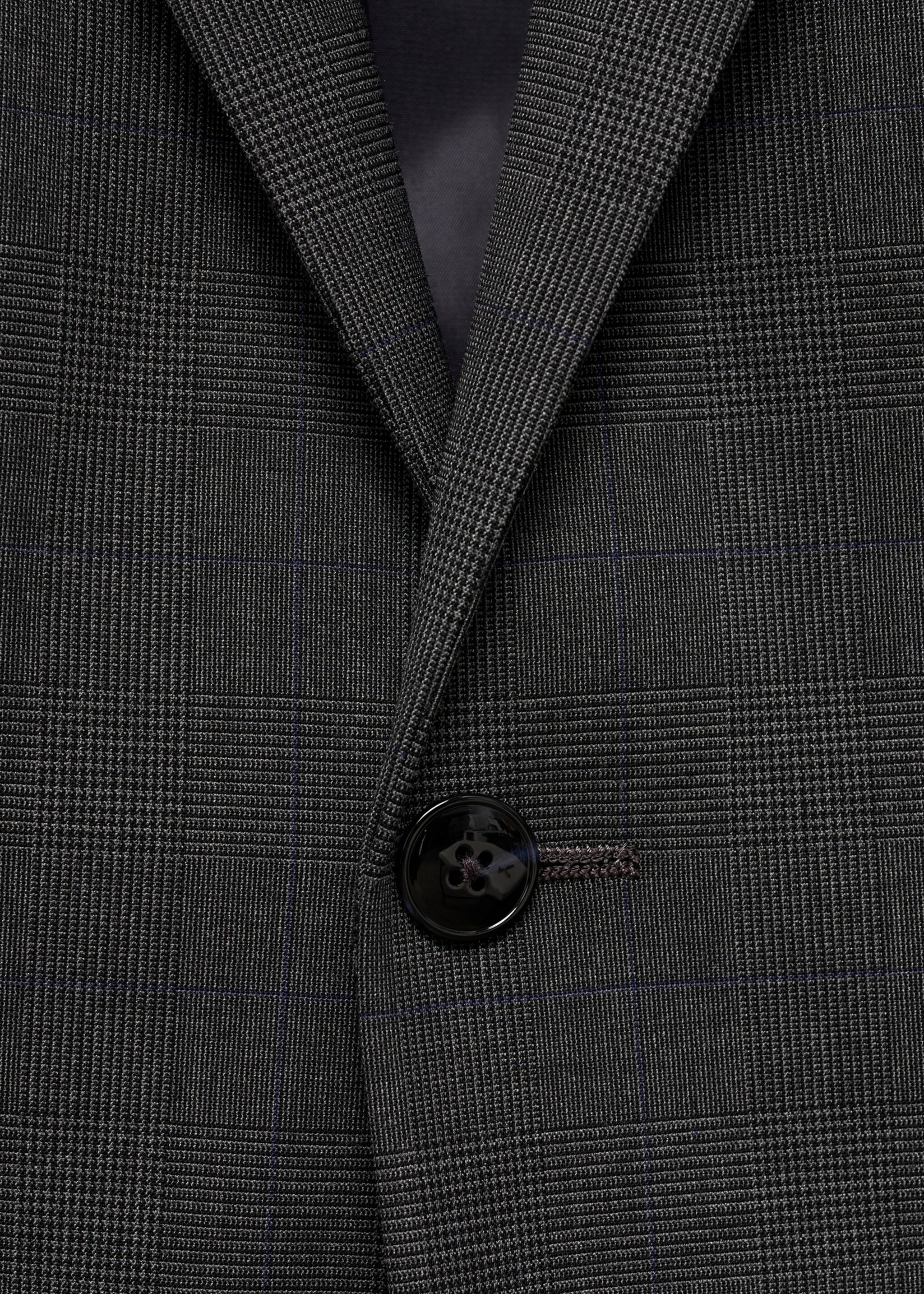 Veste costume París super slim-fit - Détail de l'article 8, Gris chiné moyen. Ref: 77074437-00.