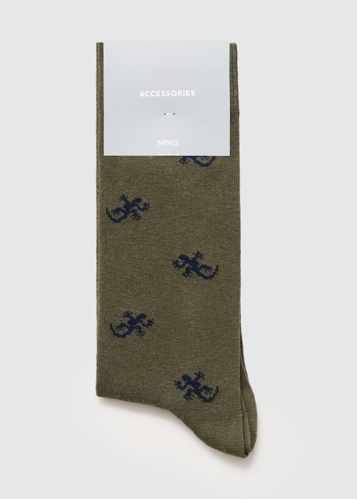 Animal print cotton socks - Reverse of the article