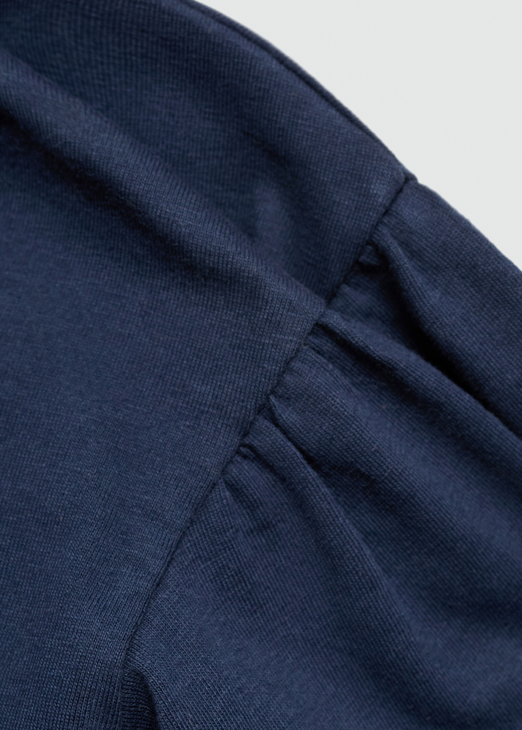 Mönstrad t-shirt broderade detaljer - Detaljer om artikeln 0, Navy blå. Ref: 77074444-00.
