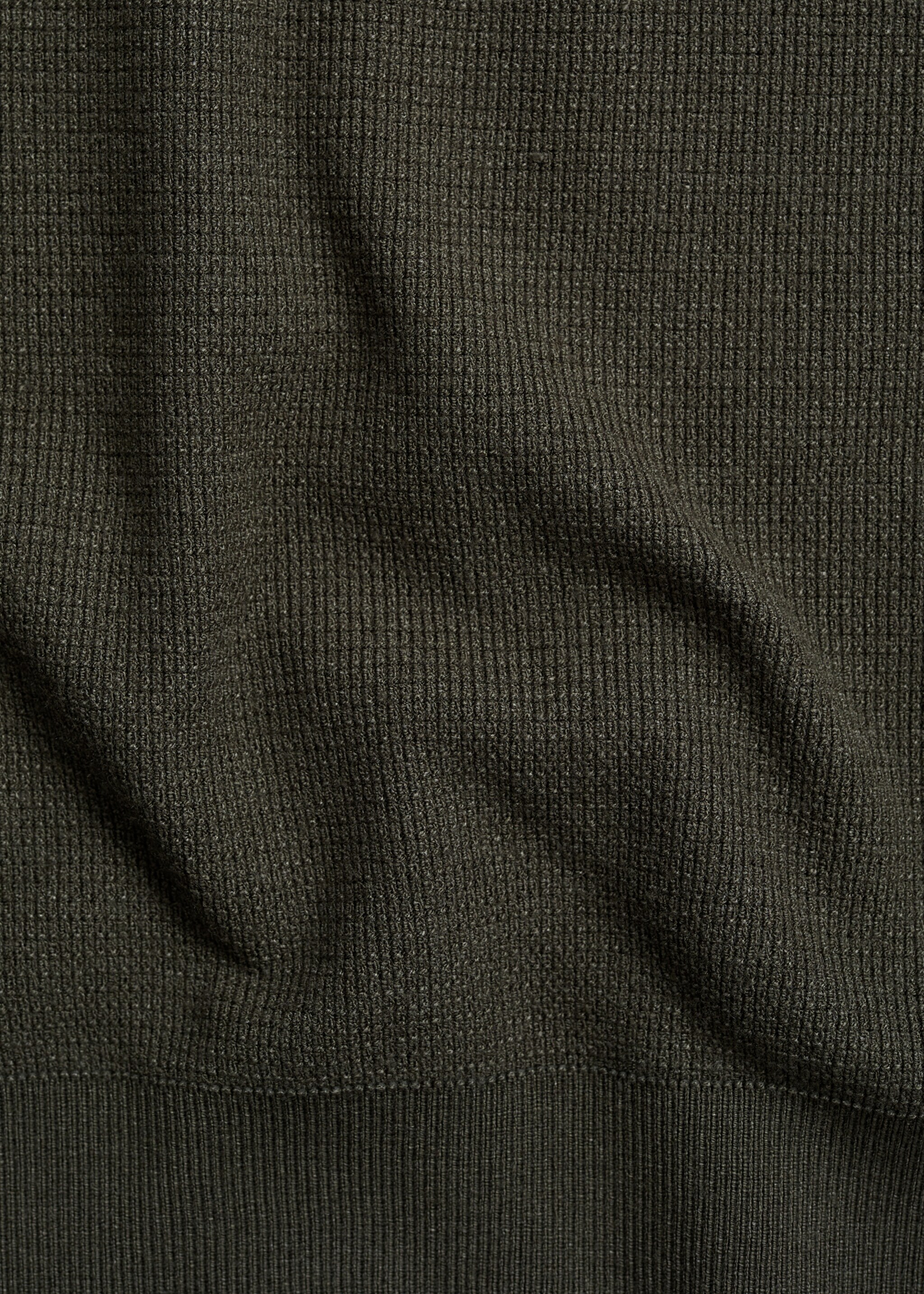 Structured knitted t-shirt - Details of the article 0, Forest Green. Ref: 77074445-00.