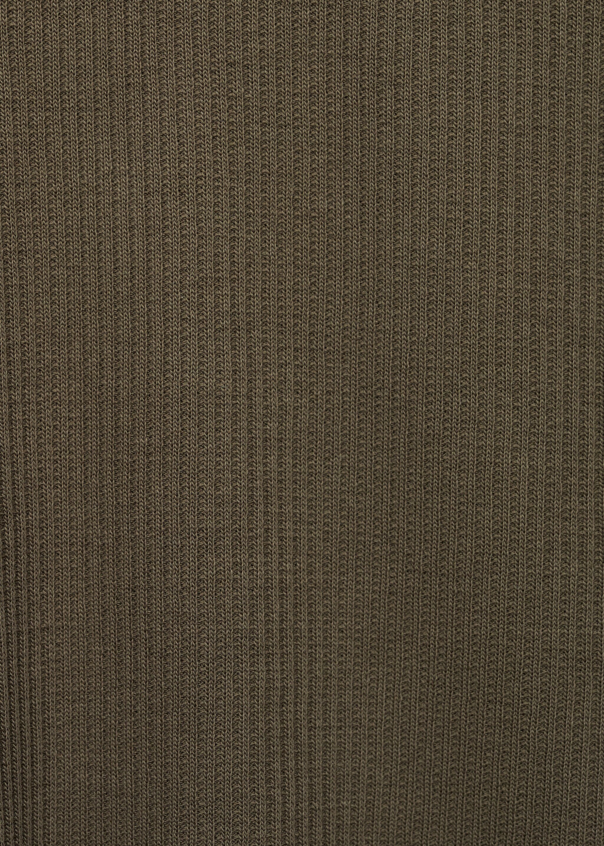 Ribbed cotton knitted polo shirt - Details of the article 0, Dark Green. Ref: 77074446-00.