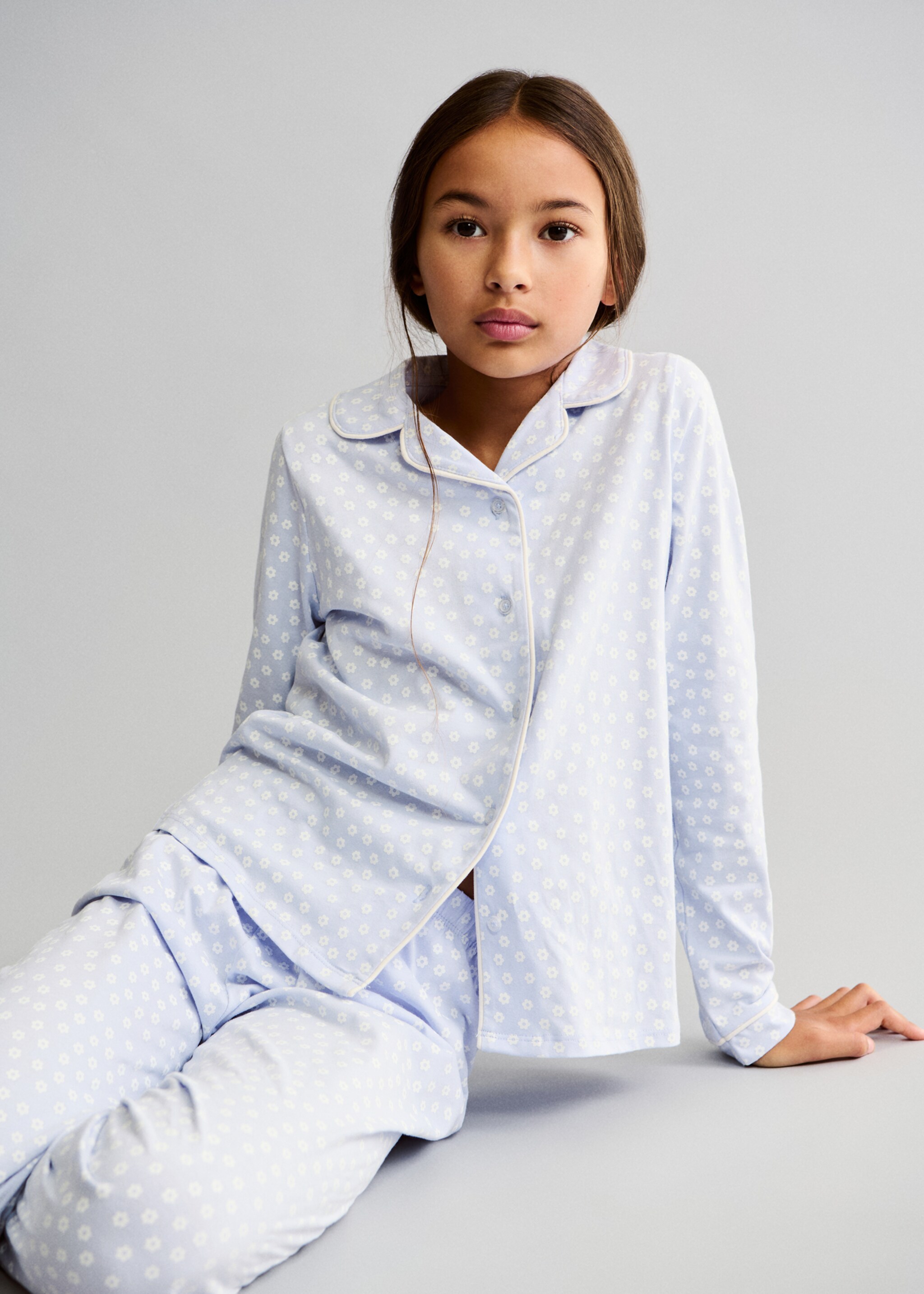 Floral cotton pyjamas - Details of the article 6