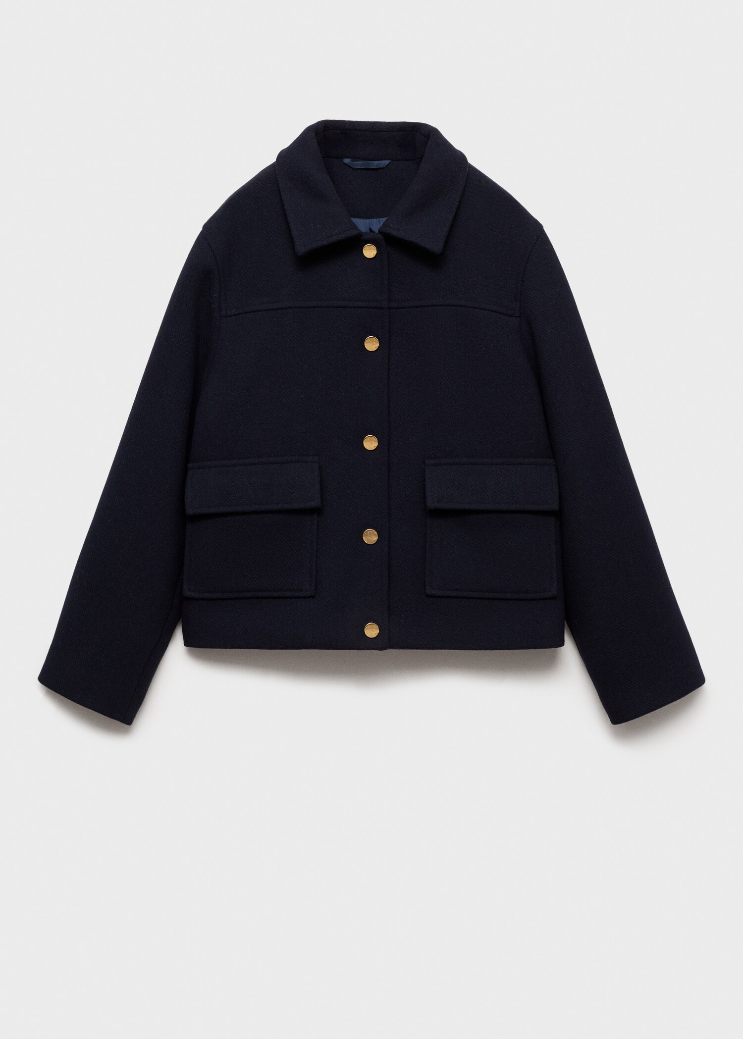 Straight pocketed coat - Article without model
