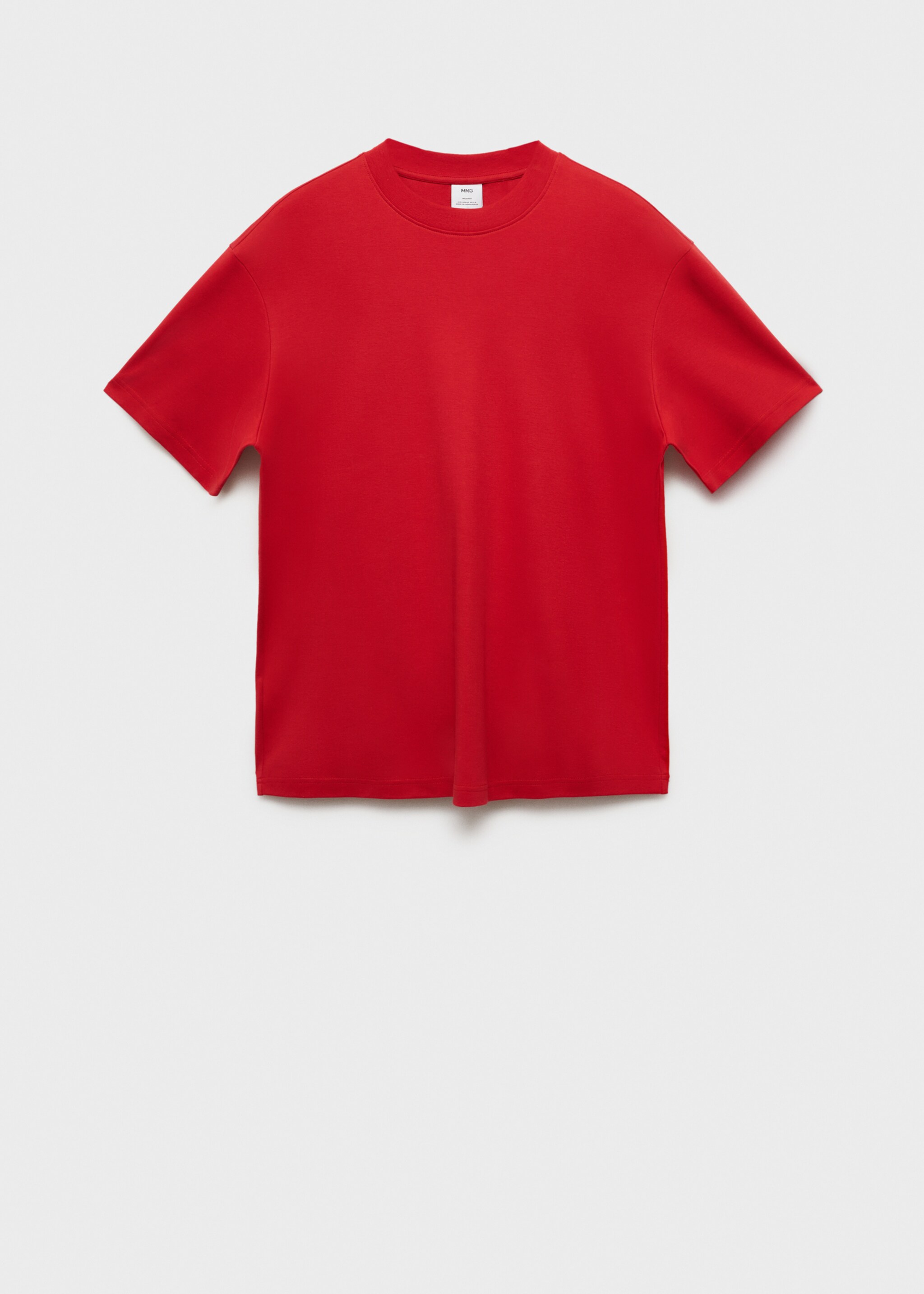 Relaxed Fit-T-Shirt aus 100 % Baumwolle - Artikel ohne Model, Rot. Ref: 77074450-00.