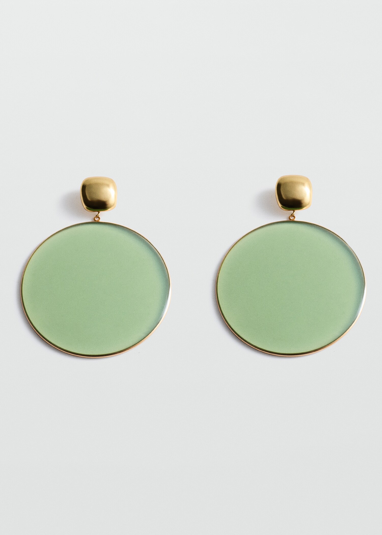 Pendientes resina maxi redondos - Artículo sin modelo
